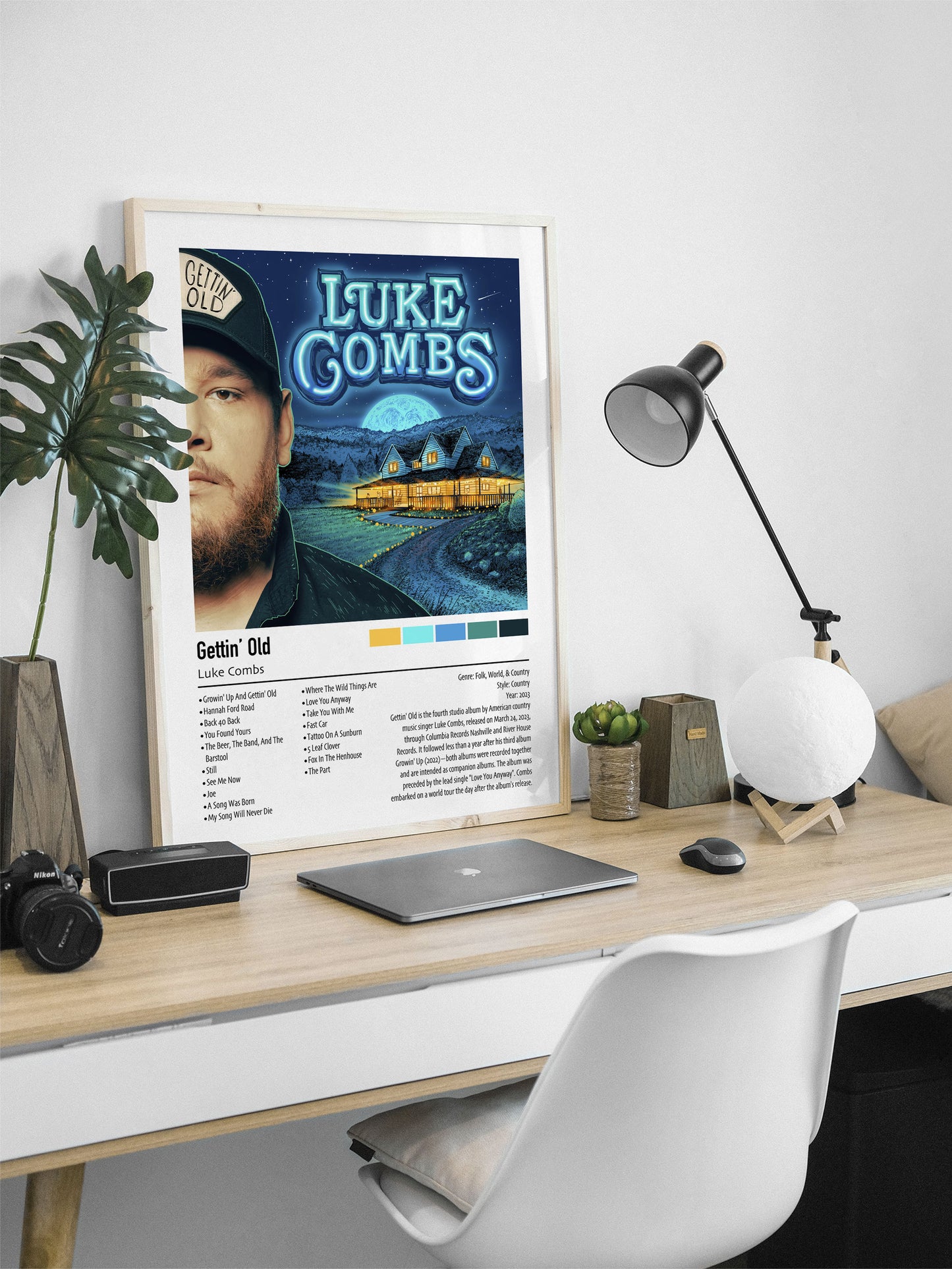 Luke Combs | Gettin' Old | Custom Album Cover Poster Print