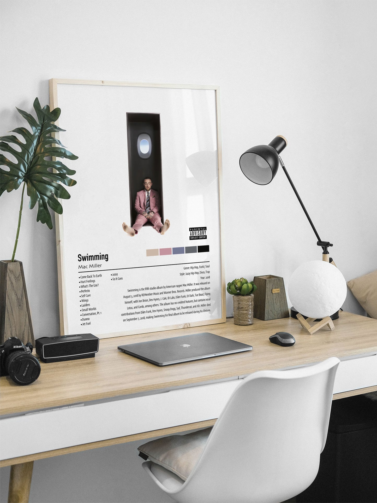 Mac Miller | Swimming | Custom Album Cover Poster Print