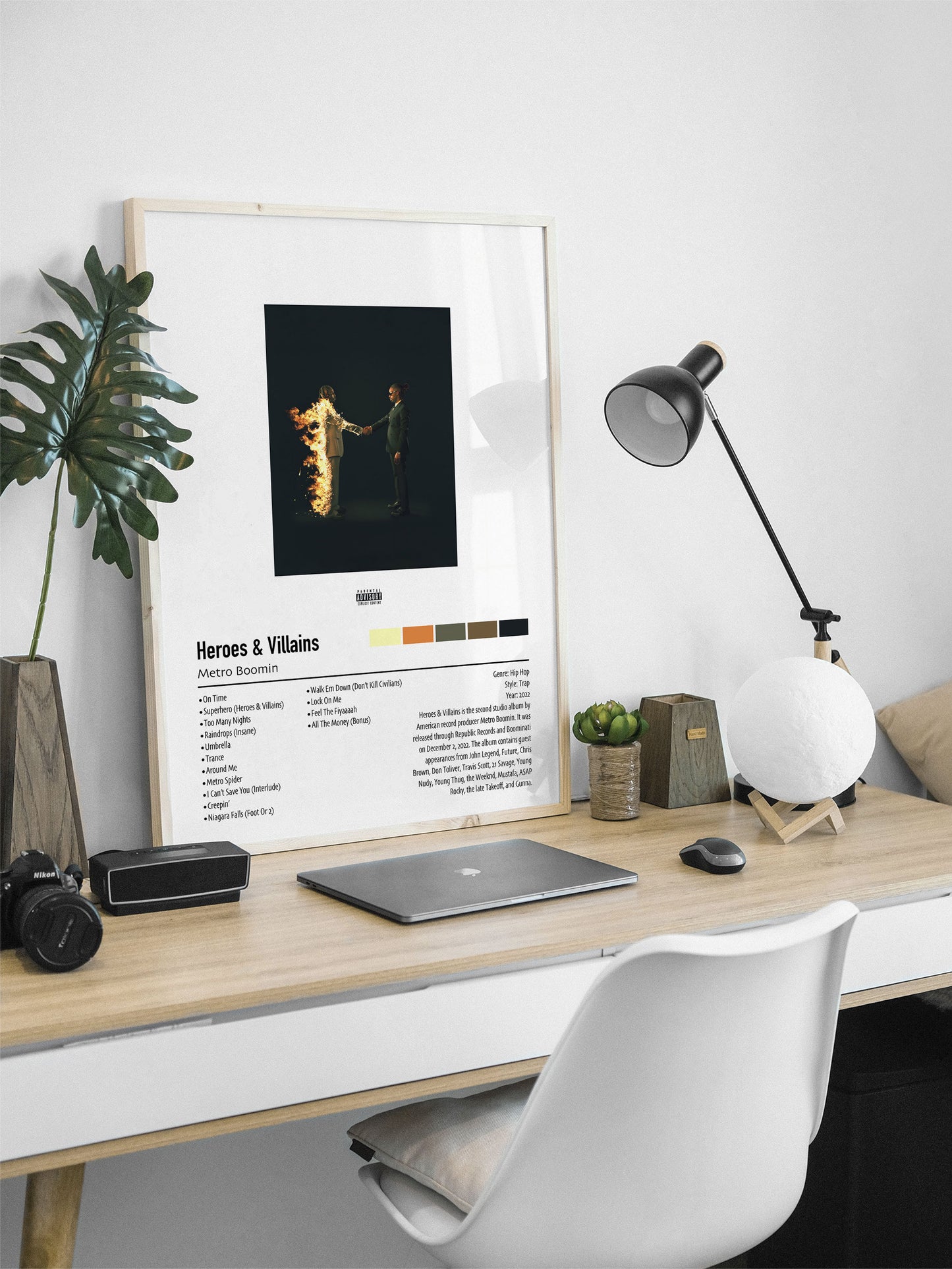 Metro Boomin | Heroes & Villains | Custom Album Cover Poster Print