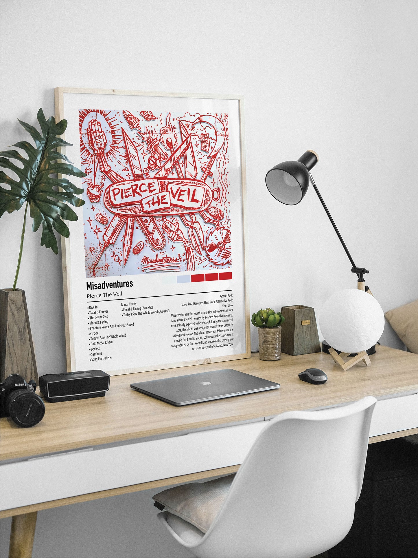 Pierce The Veil | Misadventures | Custom Album Cover Poster Print