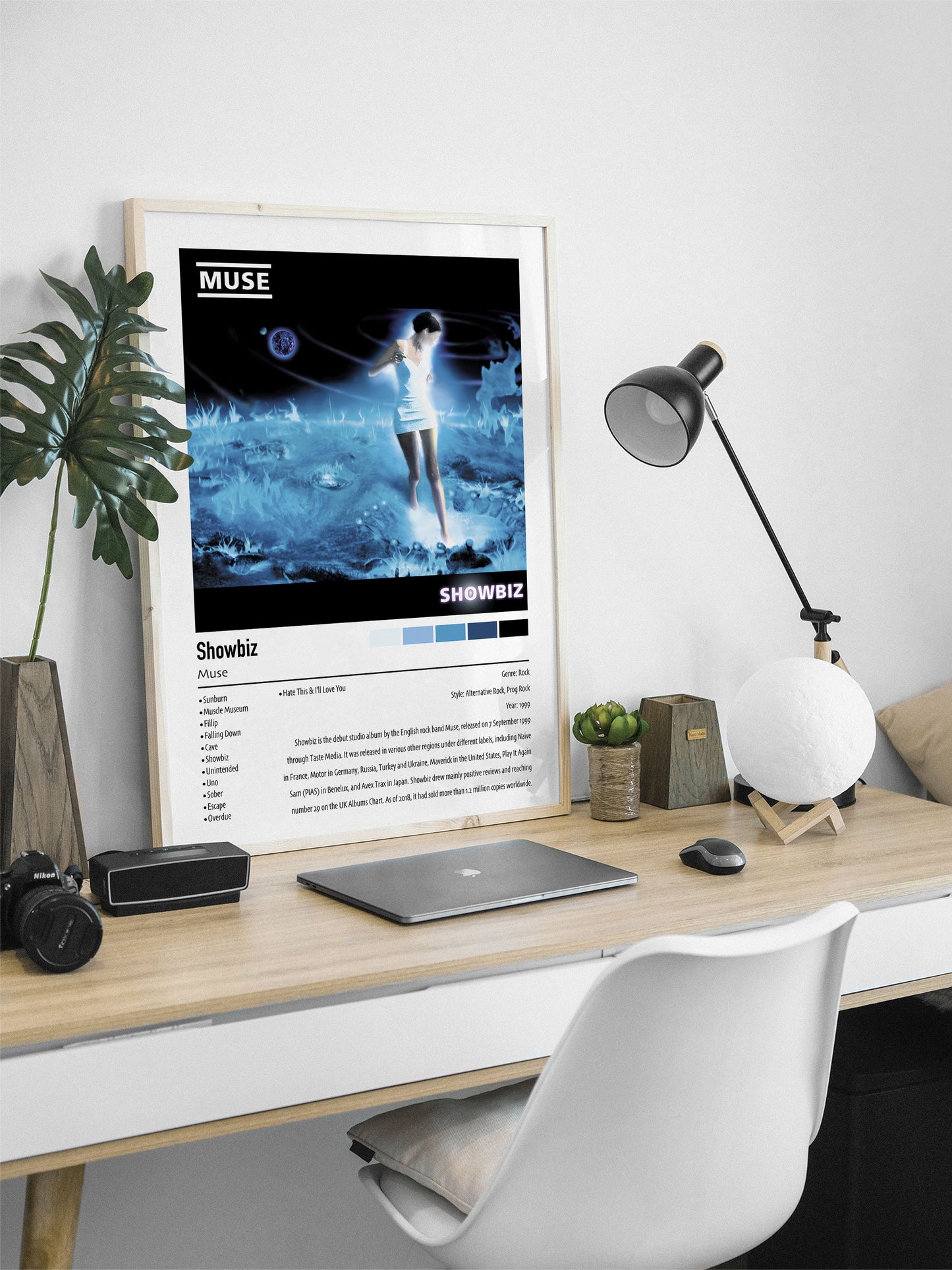 Muse | Showbiz | Custom Album Cover Poster Print