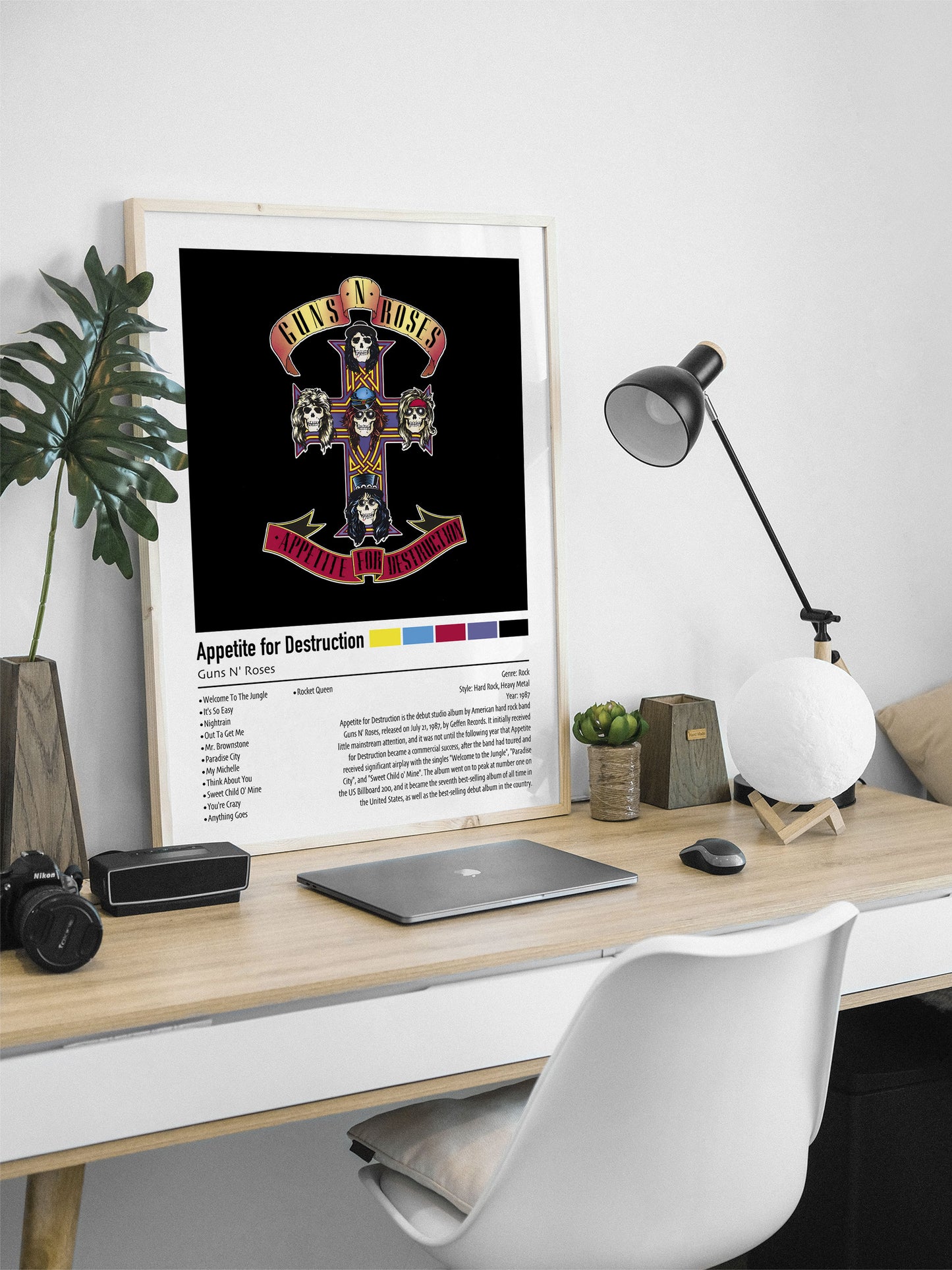 Guns N' Roses | Appetite for Destruction | Custom Album Cover Poster Print