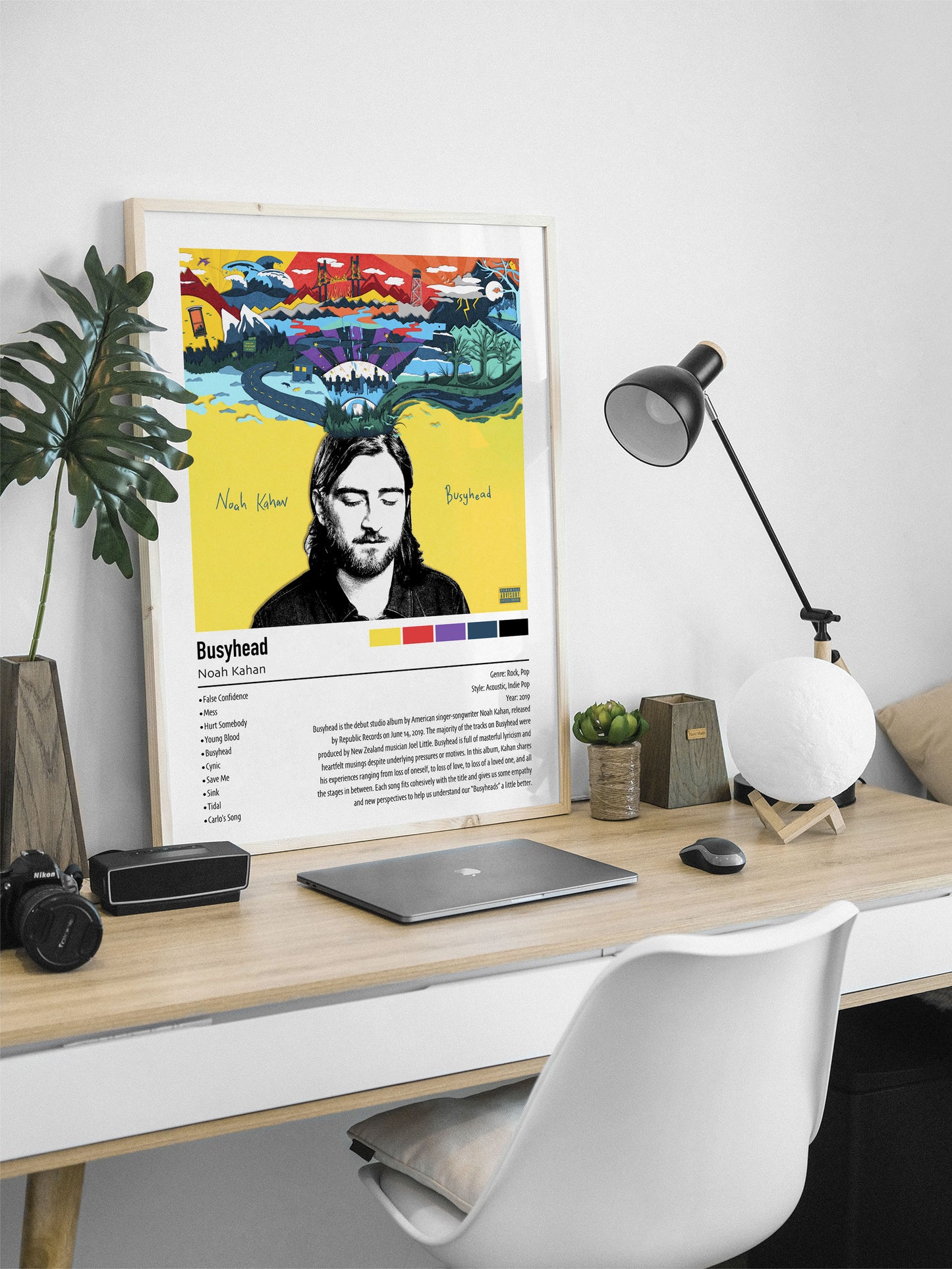 Noah Kahan | Busyhead | Custom Album Cover Poster Print