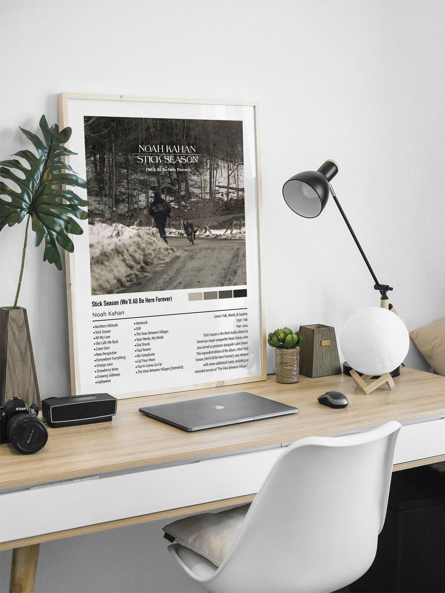 Noah Kahan | Stick Season (We'll All Be Here Forever) | Custom Album Cover Poster Print