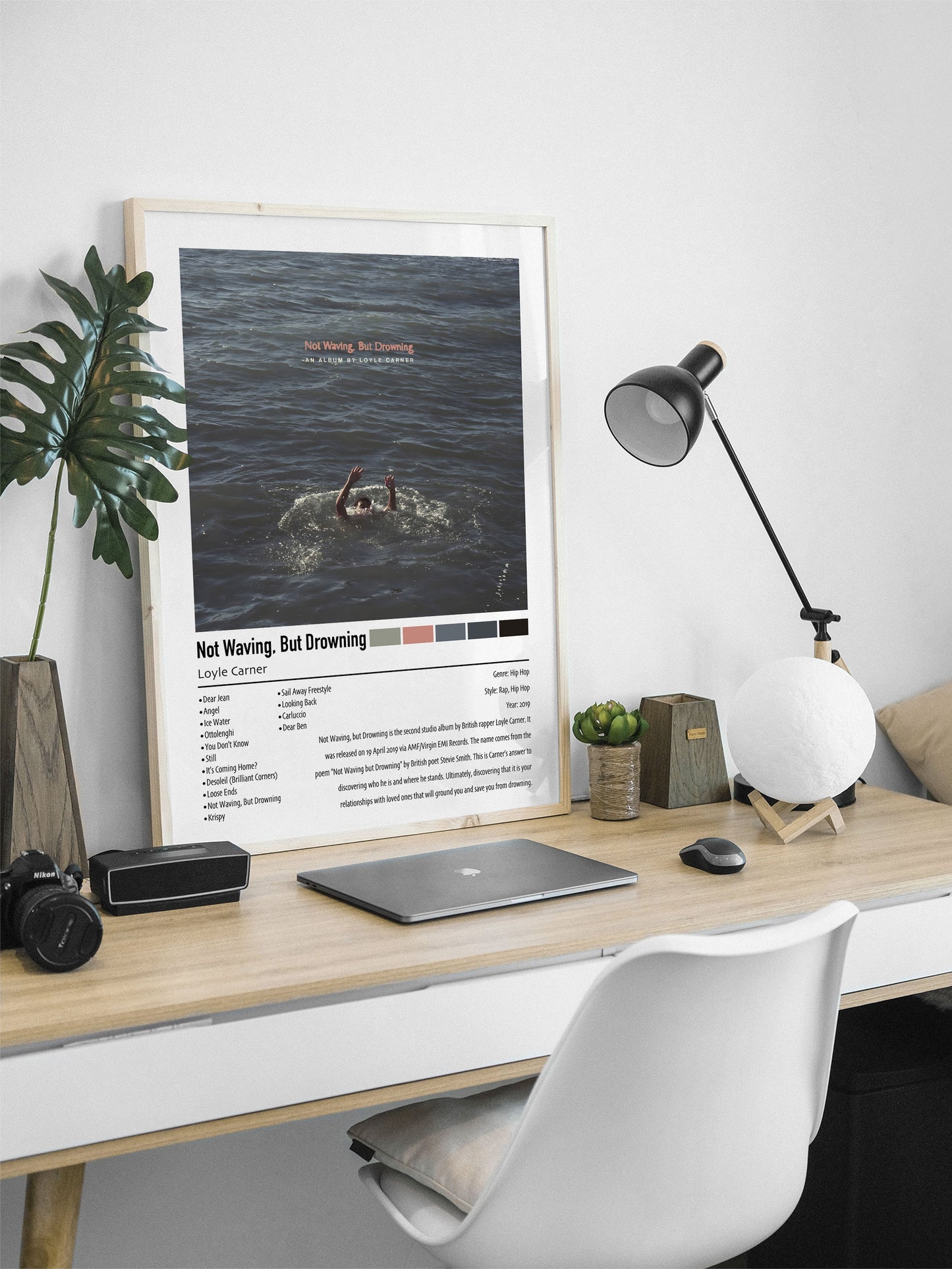 Loyle Carner | Not Waving, But Drowning | Custom Album Cover Poster Print