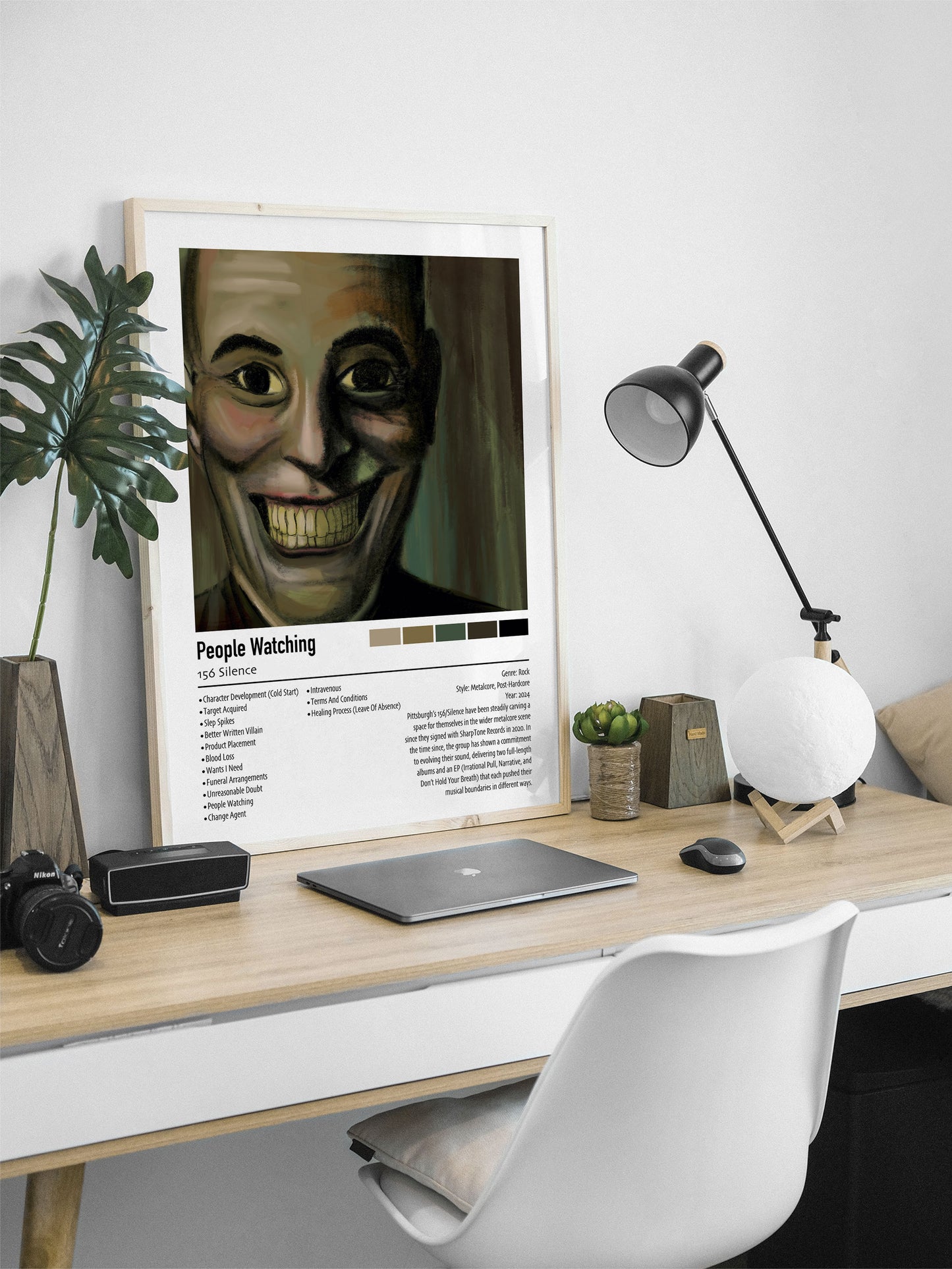 156 Silence | People Watching | Custom Album Cover Poster Print