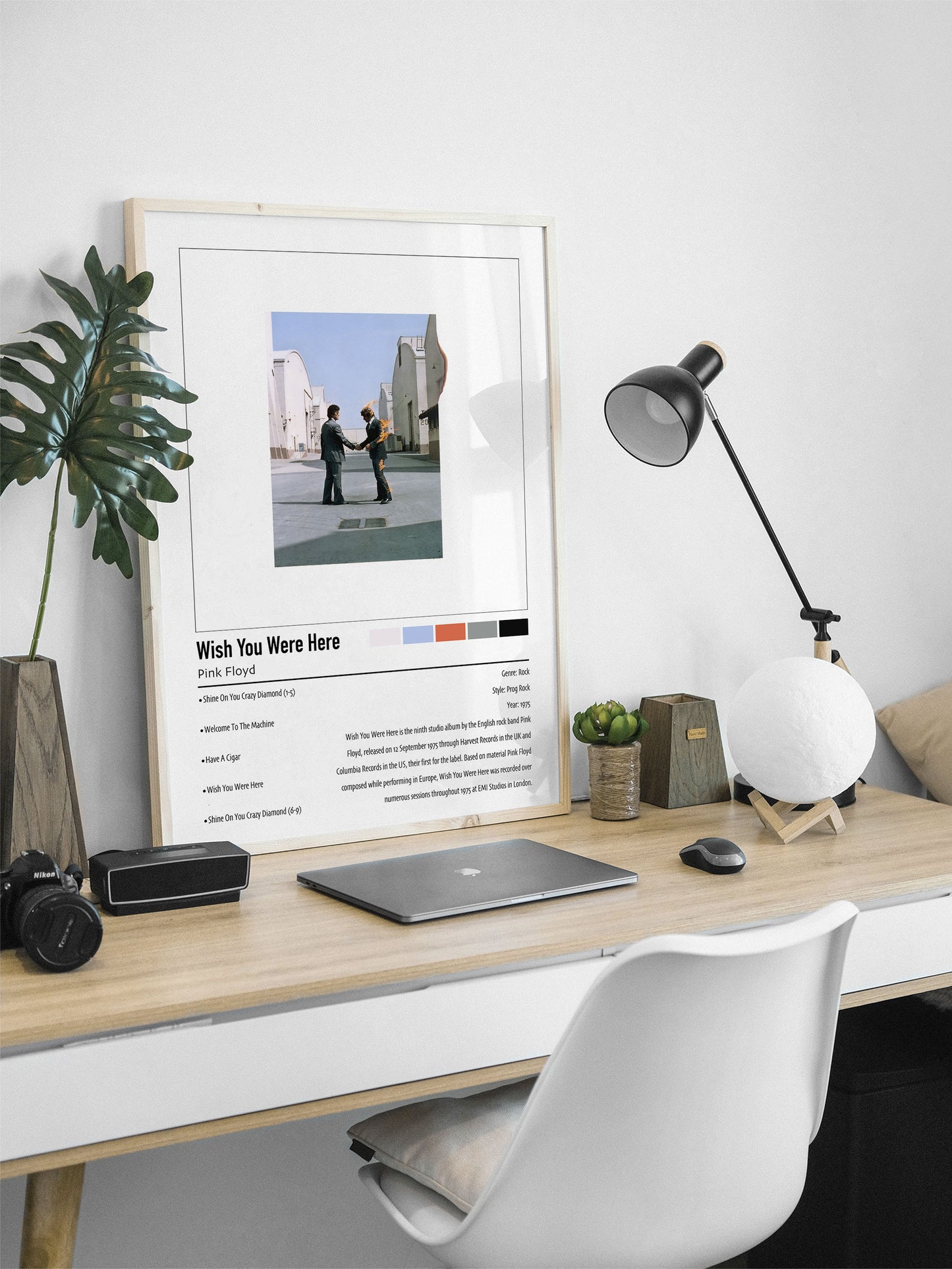 Pink Floyd | Wish You Were Here | Custom Album Cover Poster Print