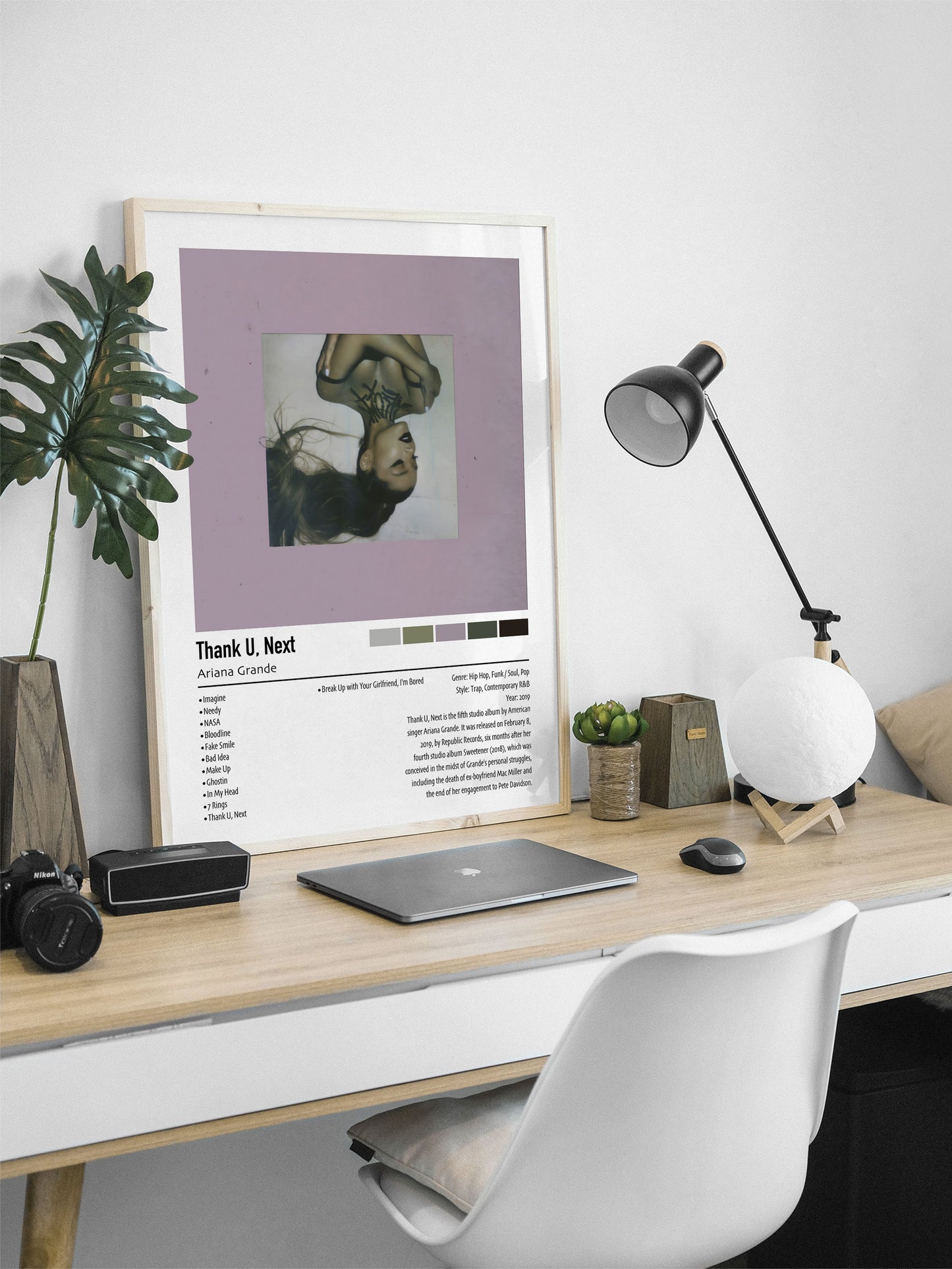 Ariana Grande | Thank U, Next | Custom Album Cover Poster Print