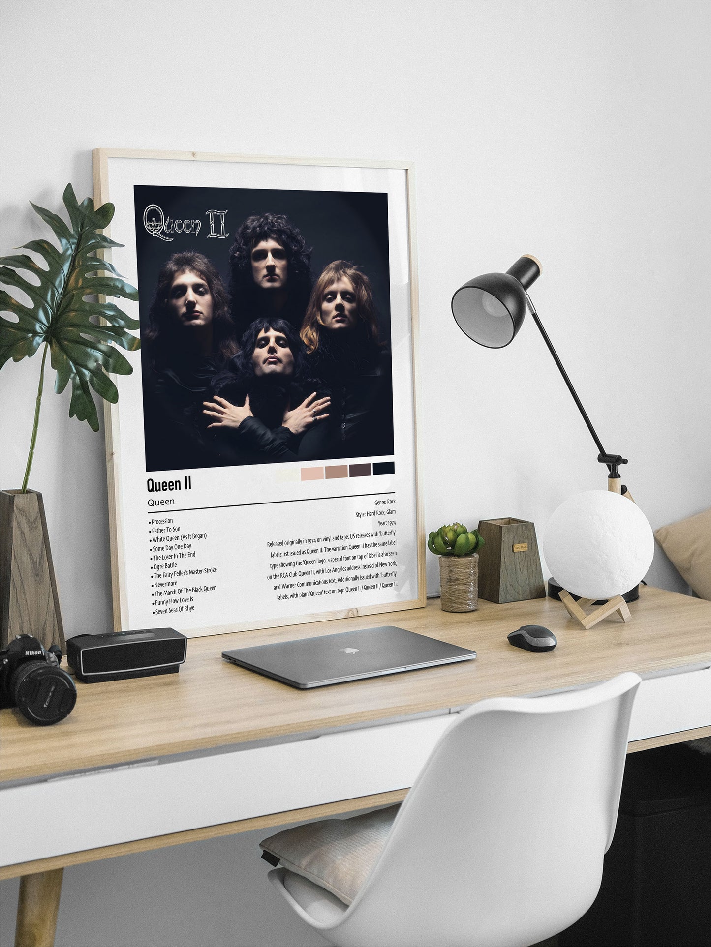 Queen | Queen Il | Custom Album Cover Poster Print
