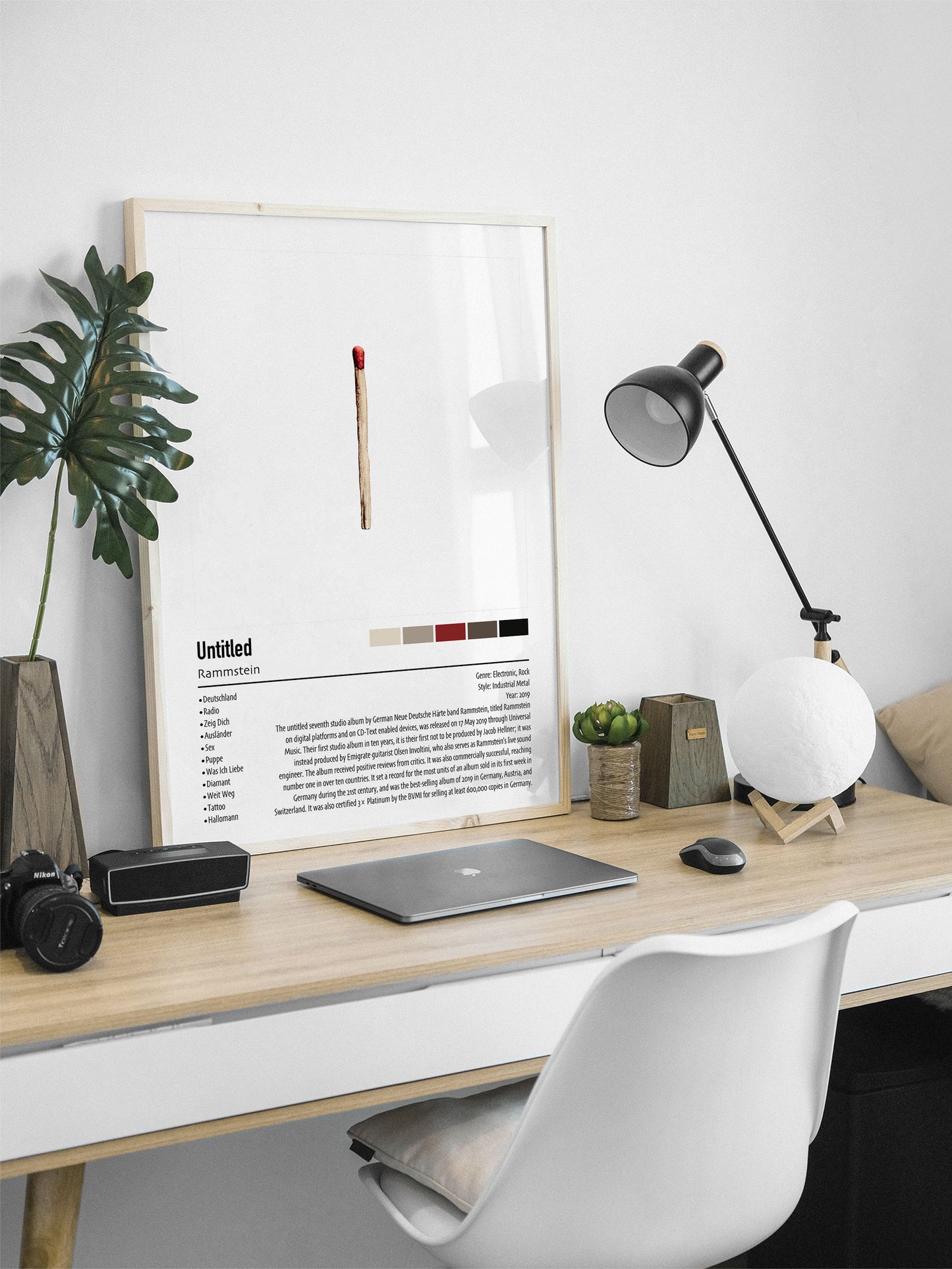 Rammstein | Untitled | Custom Album Cover Poster Print