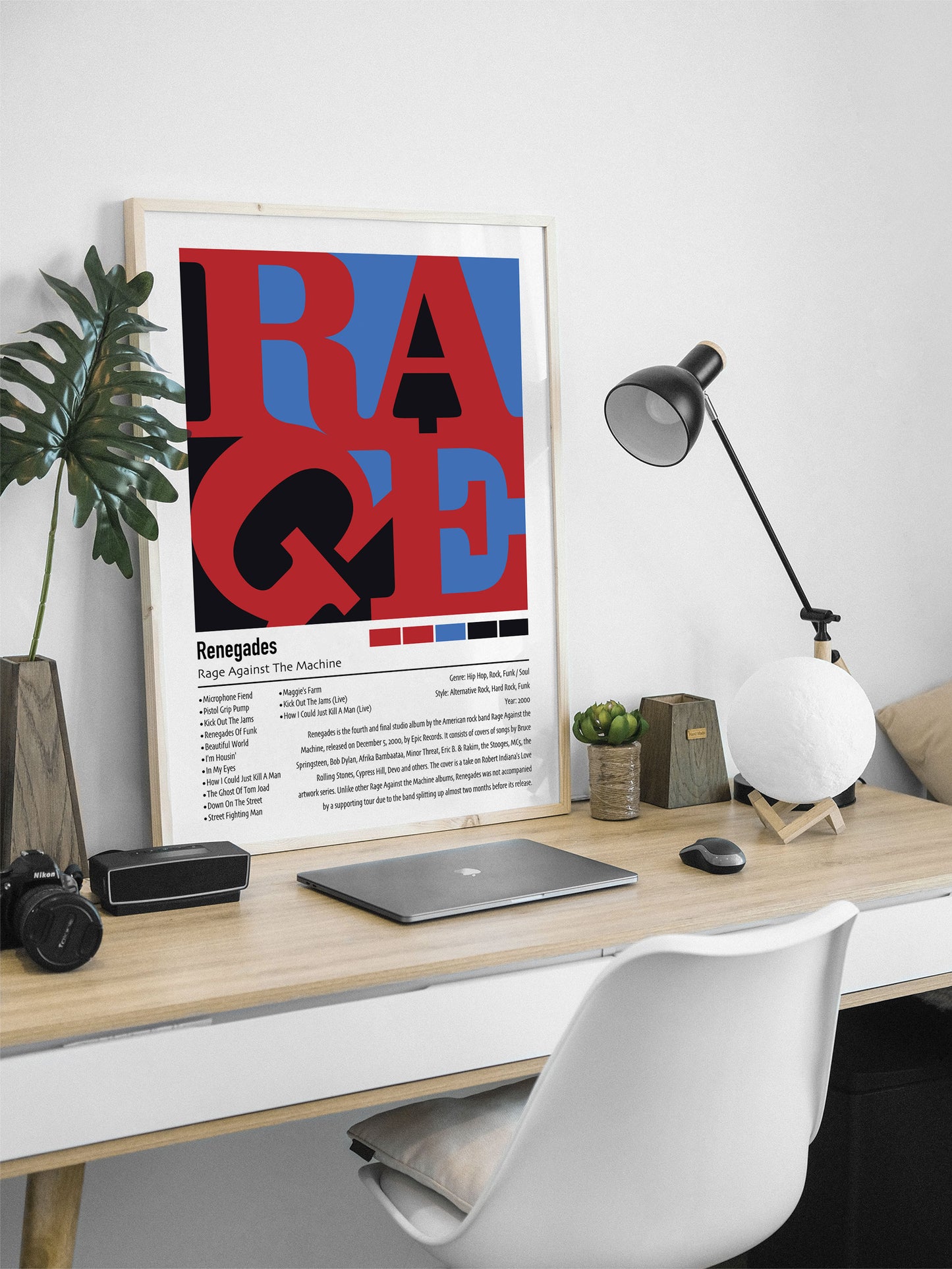Rage Against The Machine | Renegades | Custom Album Cover Poster Print