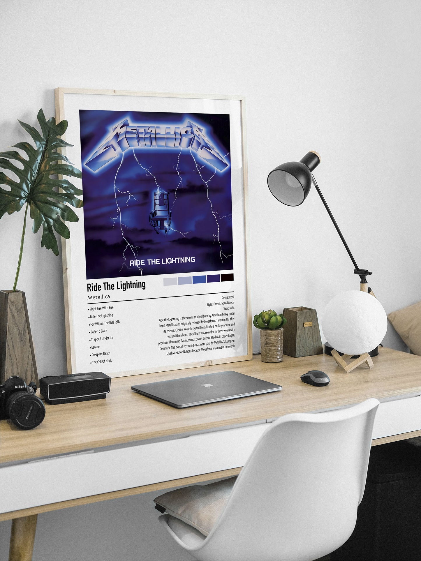 Metallica | Ride The Lightning | Custom Album Cover Poster Print