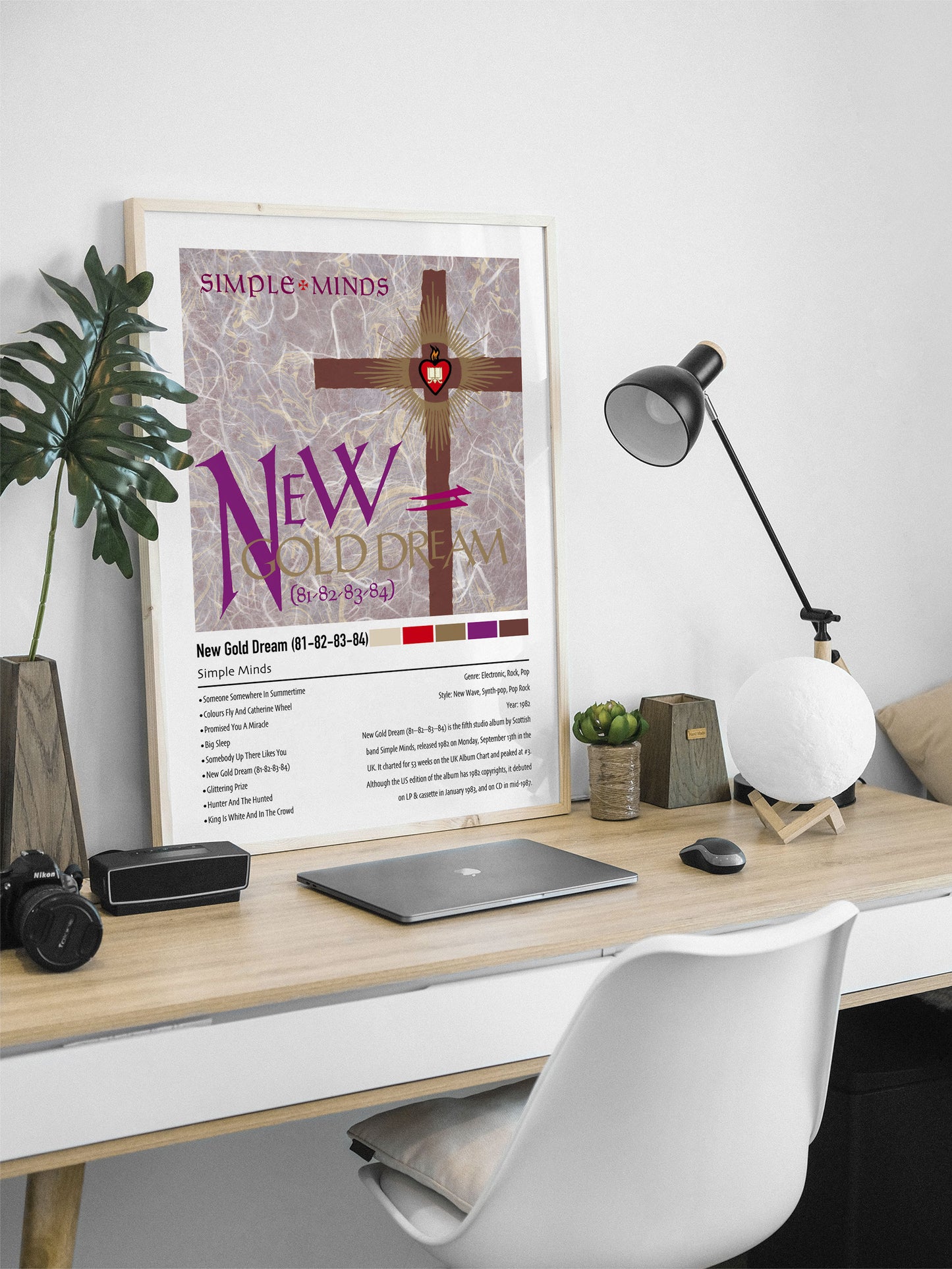 Simple Minds | New Gold Dream (81-82-83-84) | Custom Album Cover Poster Print