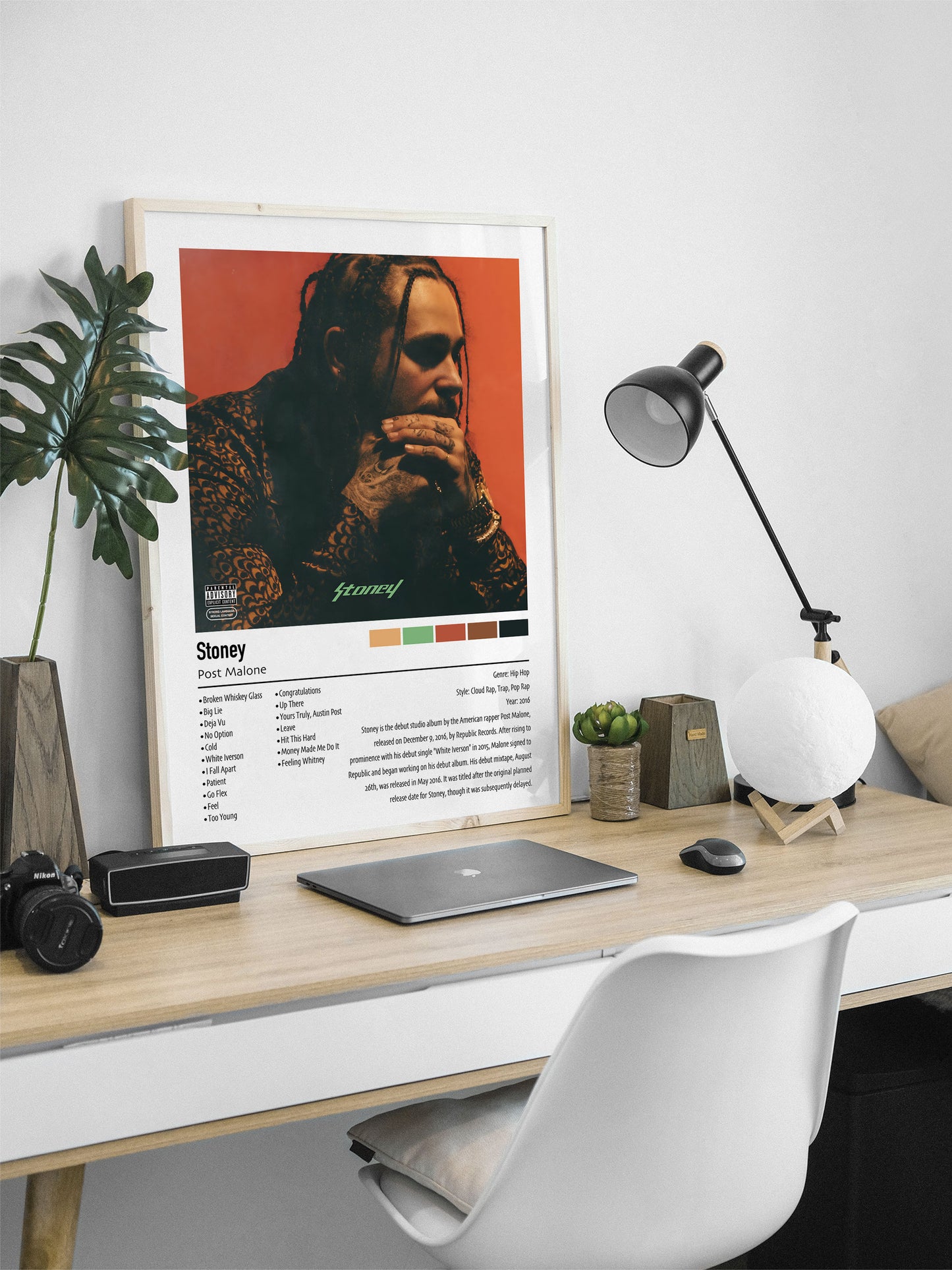 Post Malone | Stoney | Custom Album Cover Poster Print