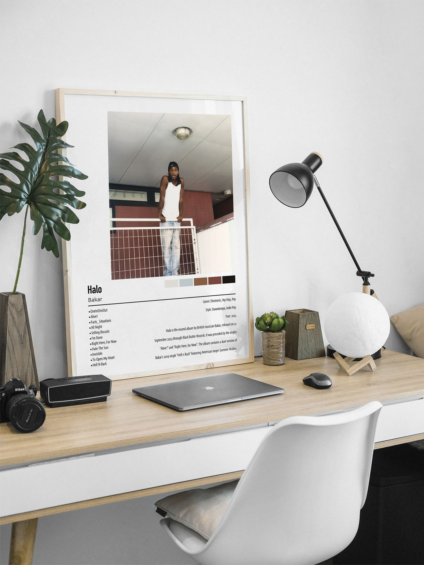 Bakar | Halo | Custom Album Cover Poster Print