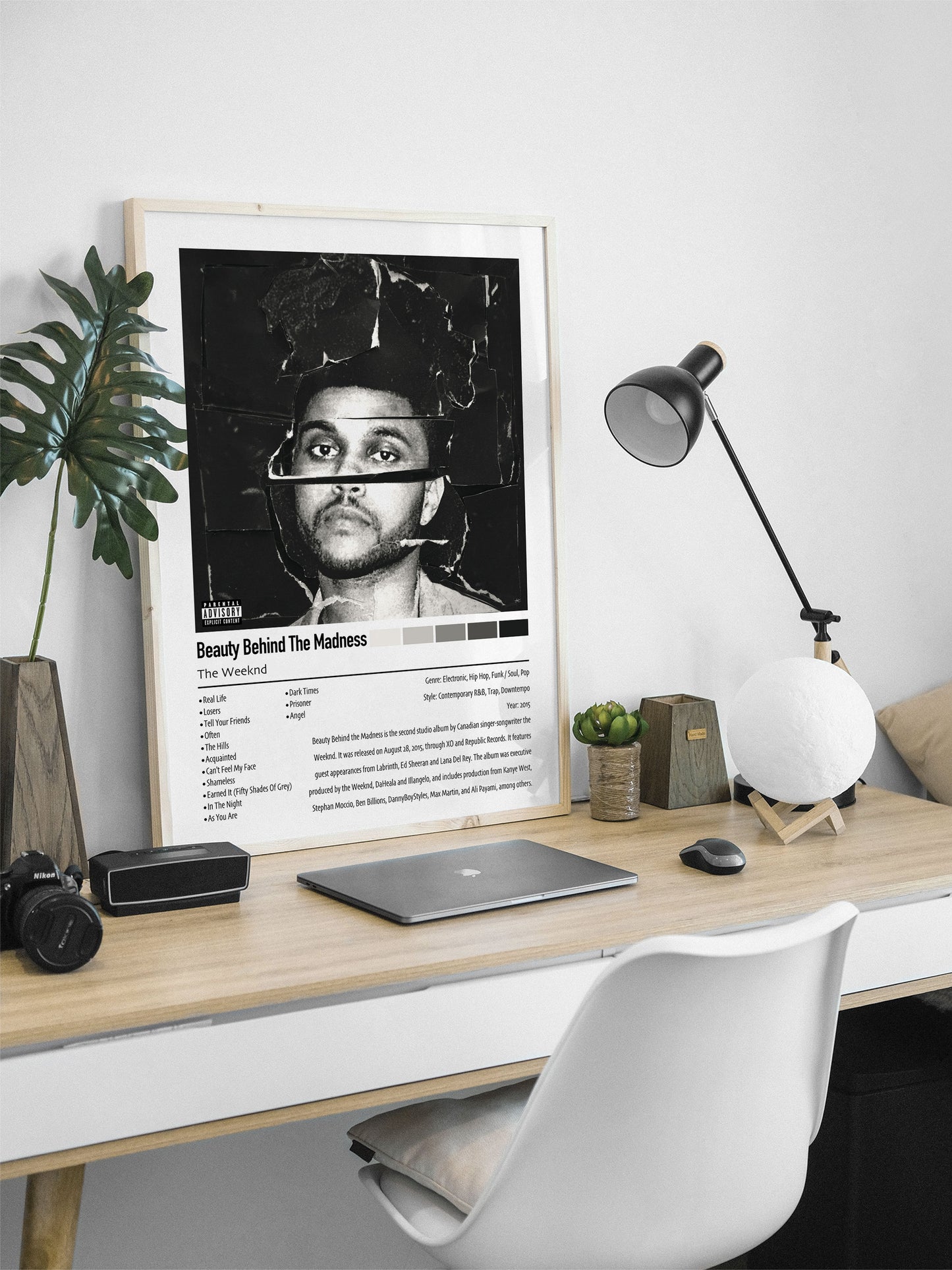 The Weeknd | Beauty Behind The Madness | Custom Album Cover Poster Print