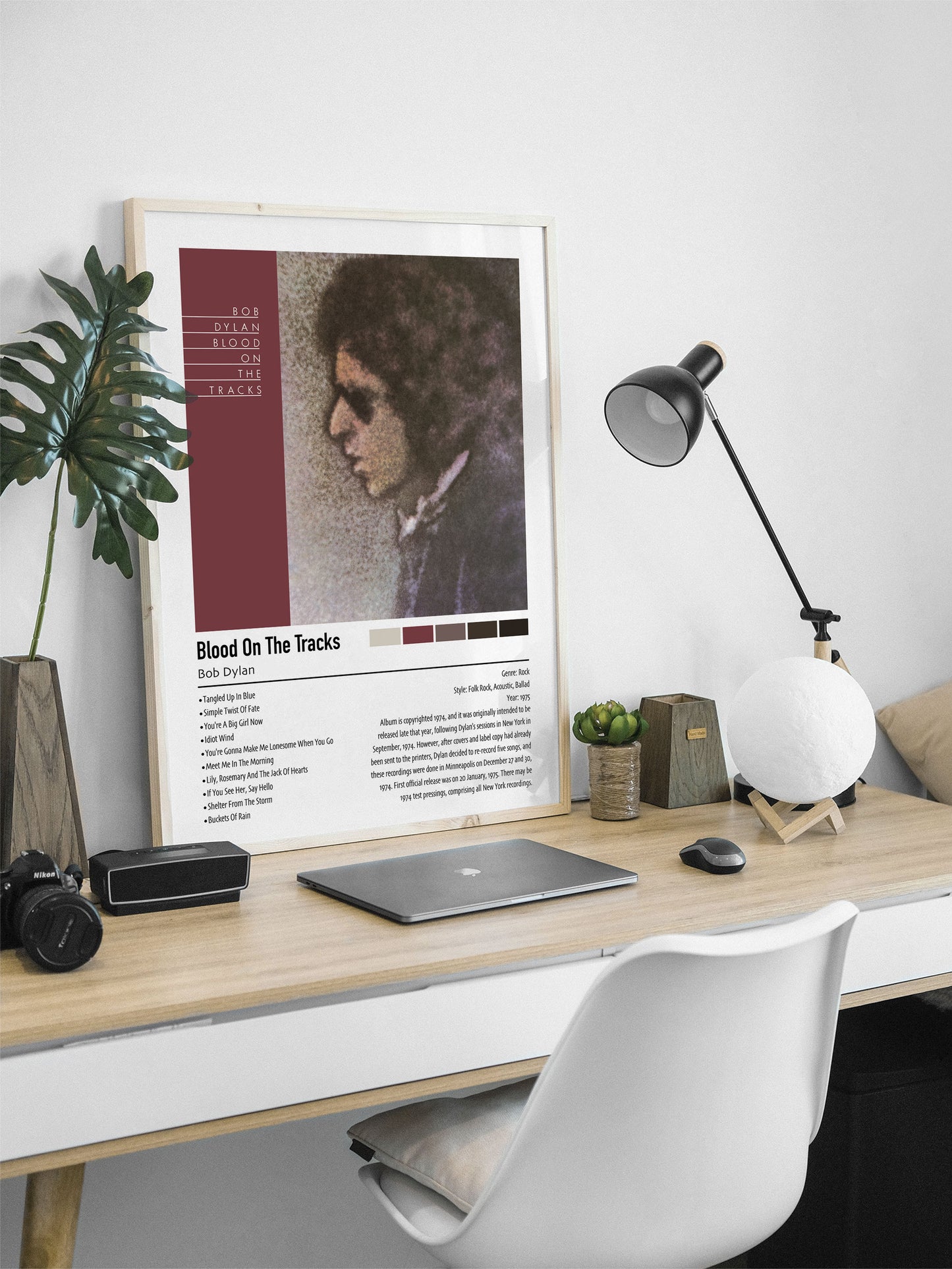 Bob Dylan | Blood On The Tracks | Custom Album Cover Poster Print