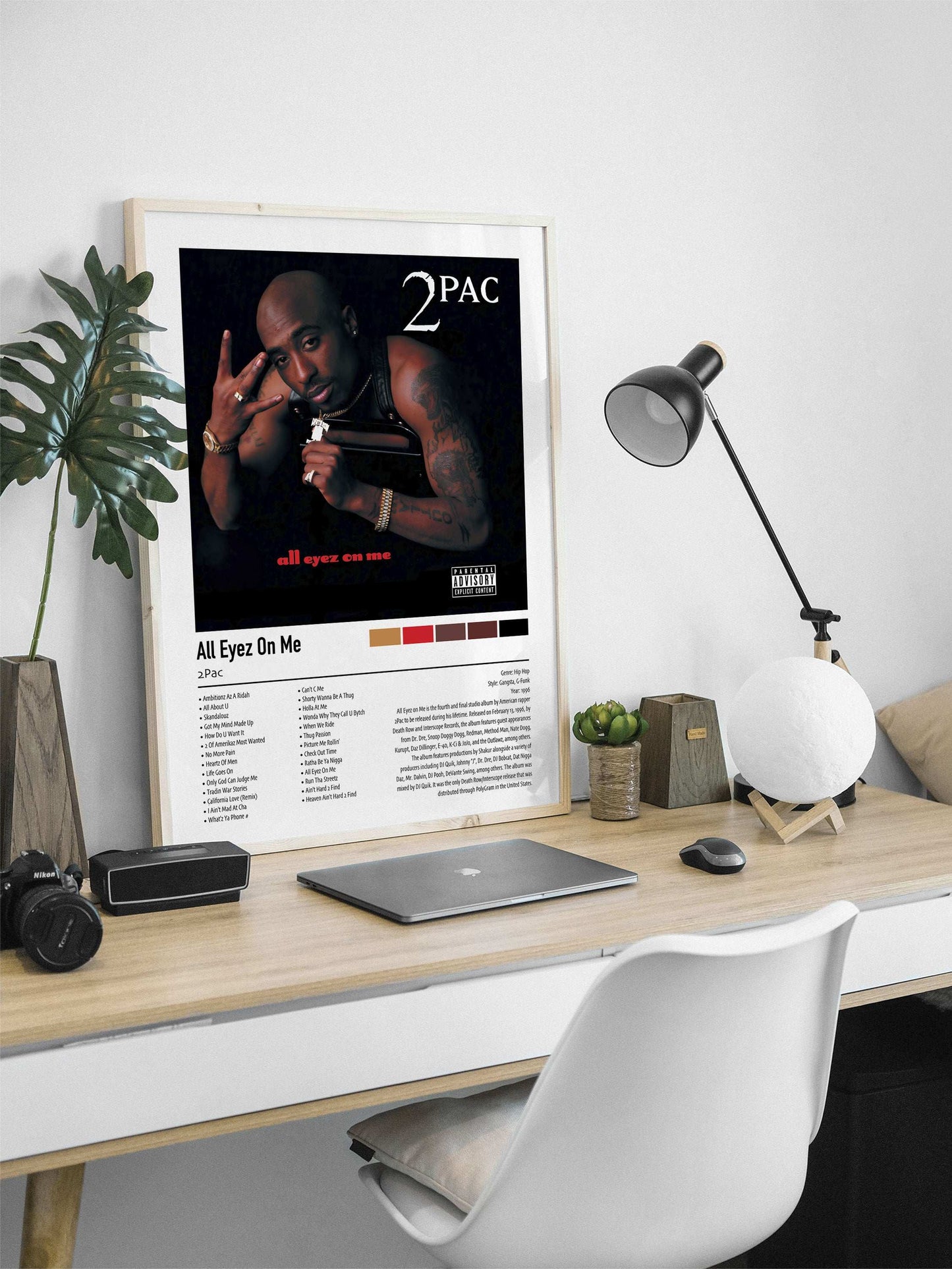 2Pac | All Eyez On Me | Custom Album Cover Poster Print