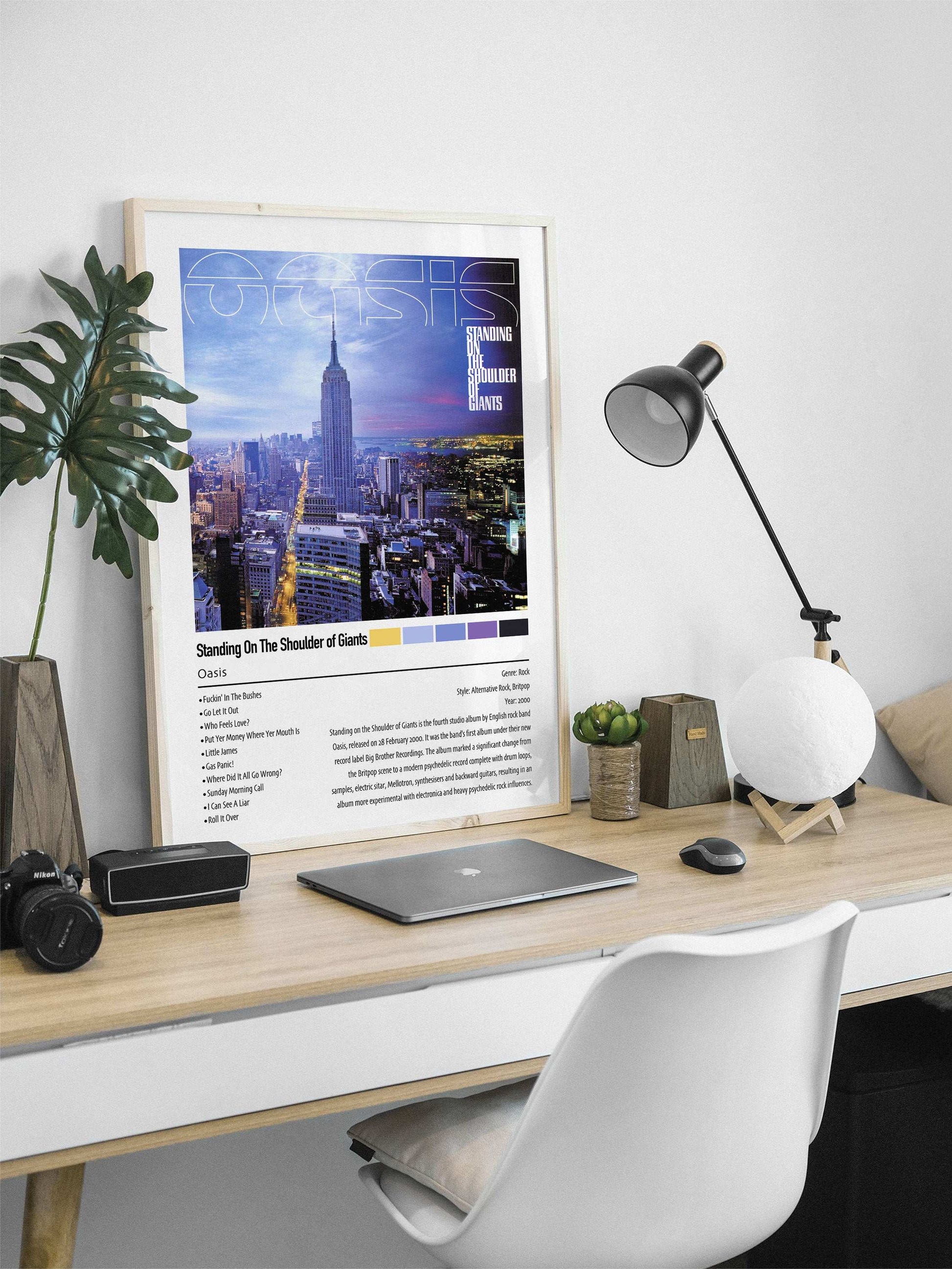 Oasis | Standing On The Shoulder of Giants | Custom Album Cover Poster Print