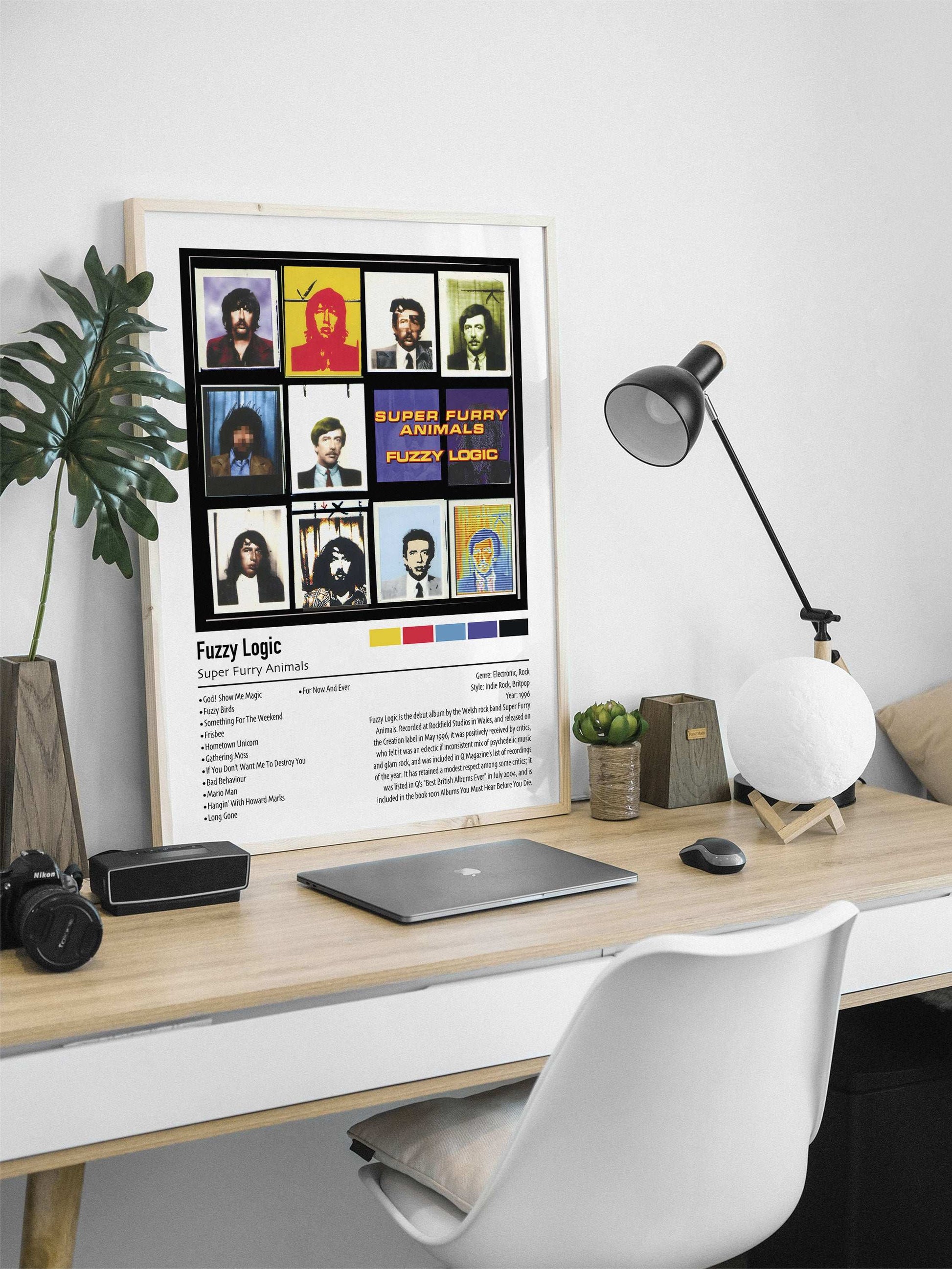 Super Furry Animals | Fuzzy Logic | Custom Album Cover Poster Print