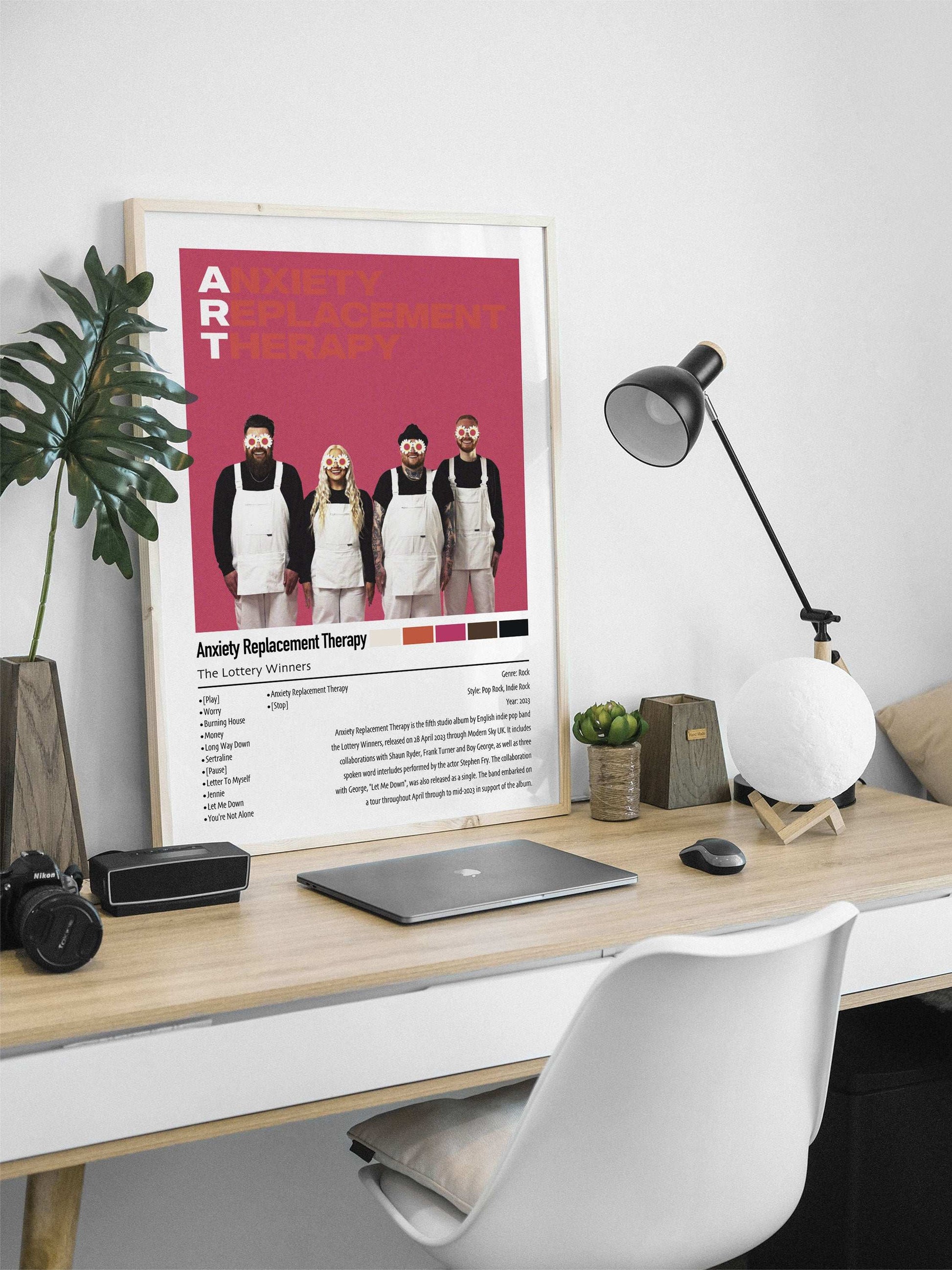 The Lottery Winners | Anxiety Replacement Therapy | Custom Album Cover Poster Print