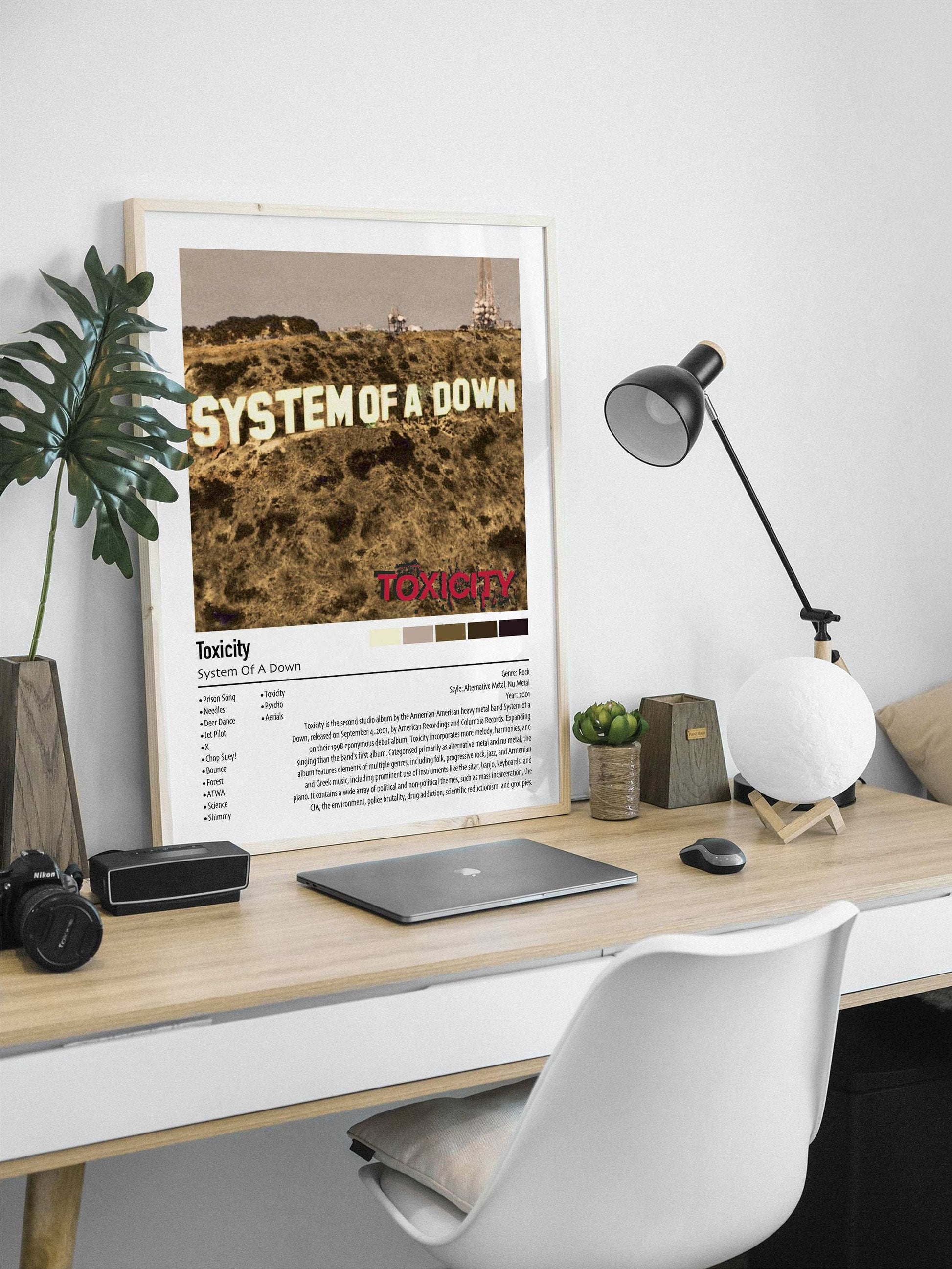 System Of A Down | Toxicity | Custom Album Cover Poster Print