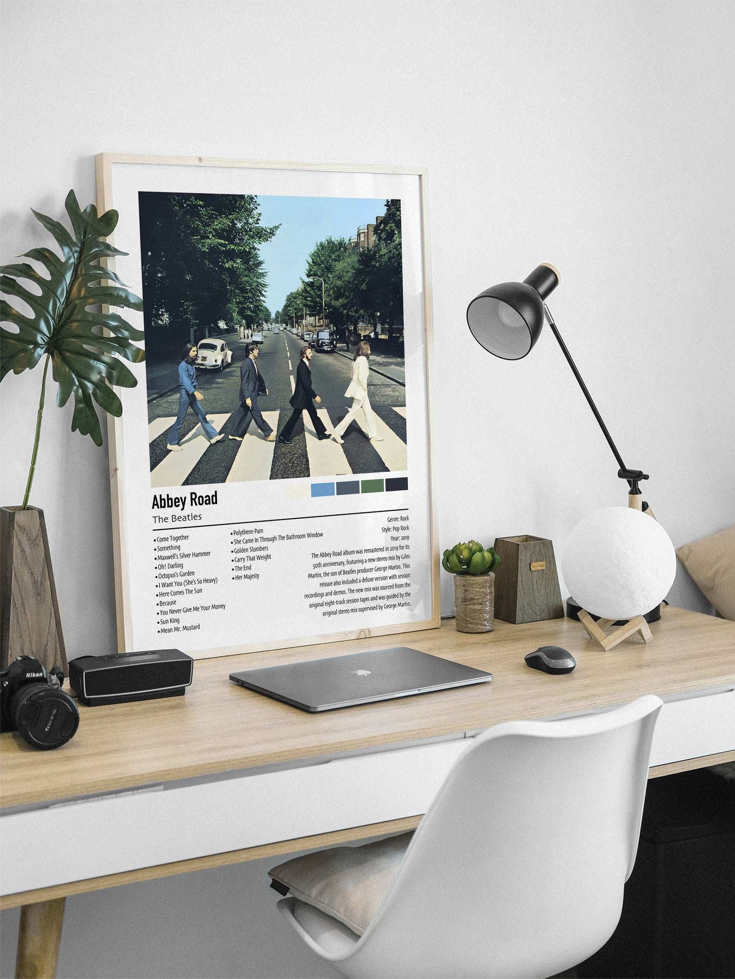 The Beatles | Abbey Road 50th Anniversary Remastered | Custom Album Cover Poster Print