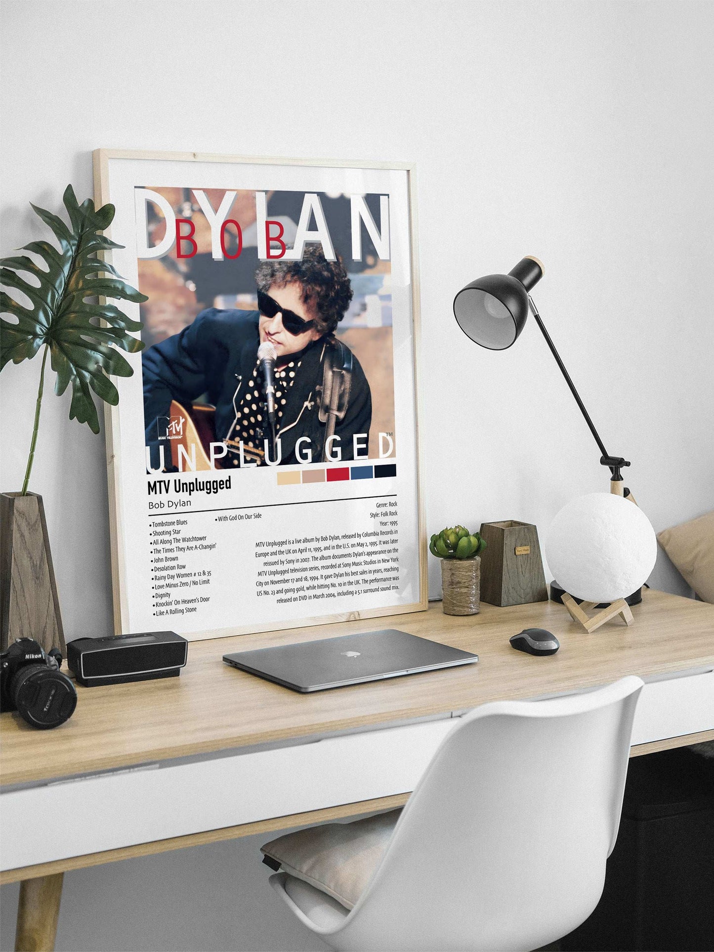 Bob Dylan | MTV Unplugged | Custom Album Cover Poster Print