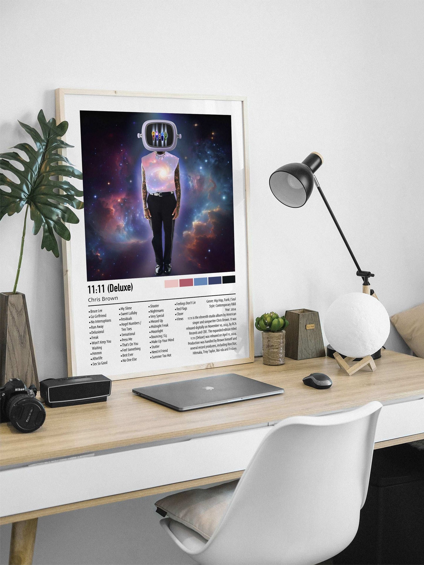 Chris Brown | 11:11 (Deluxe) | Custom Album Cover Poster Print