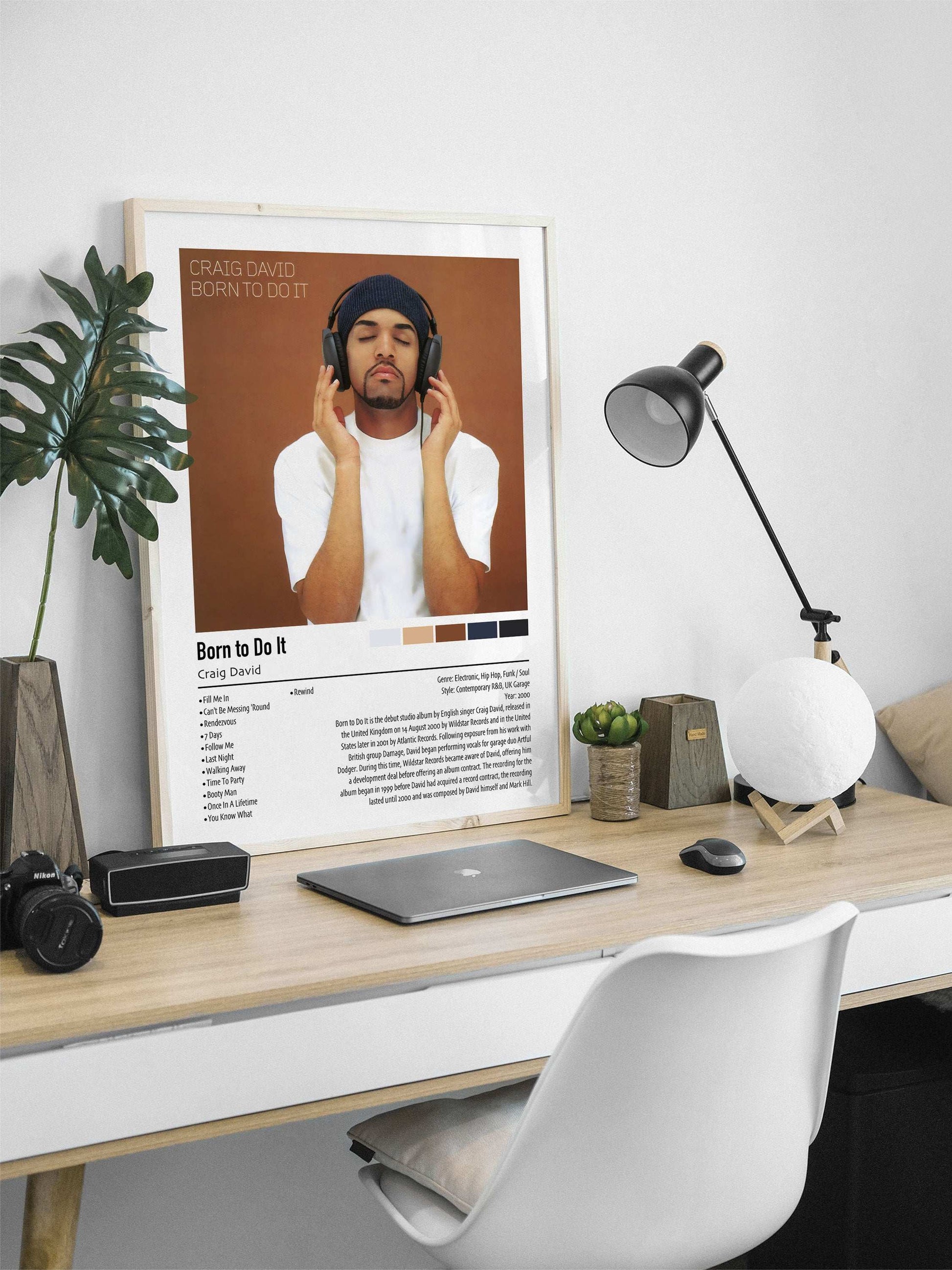 Craig David | Born to Do It | Custom Album Cover Poster Print