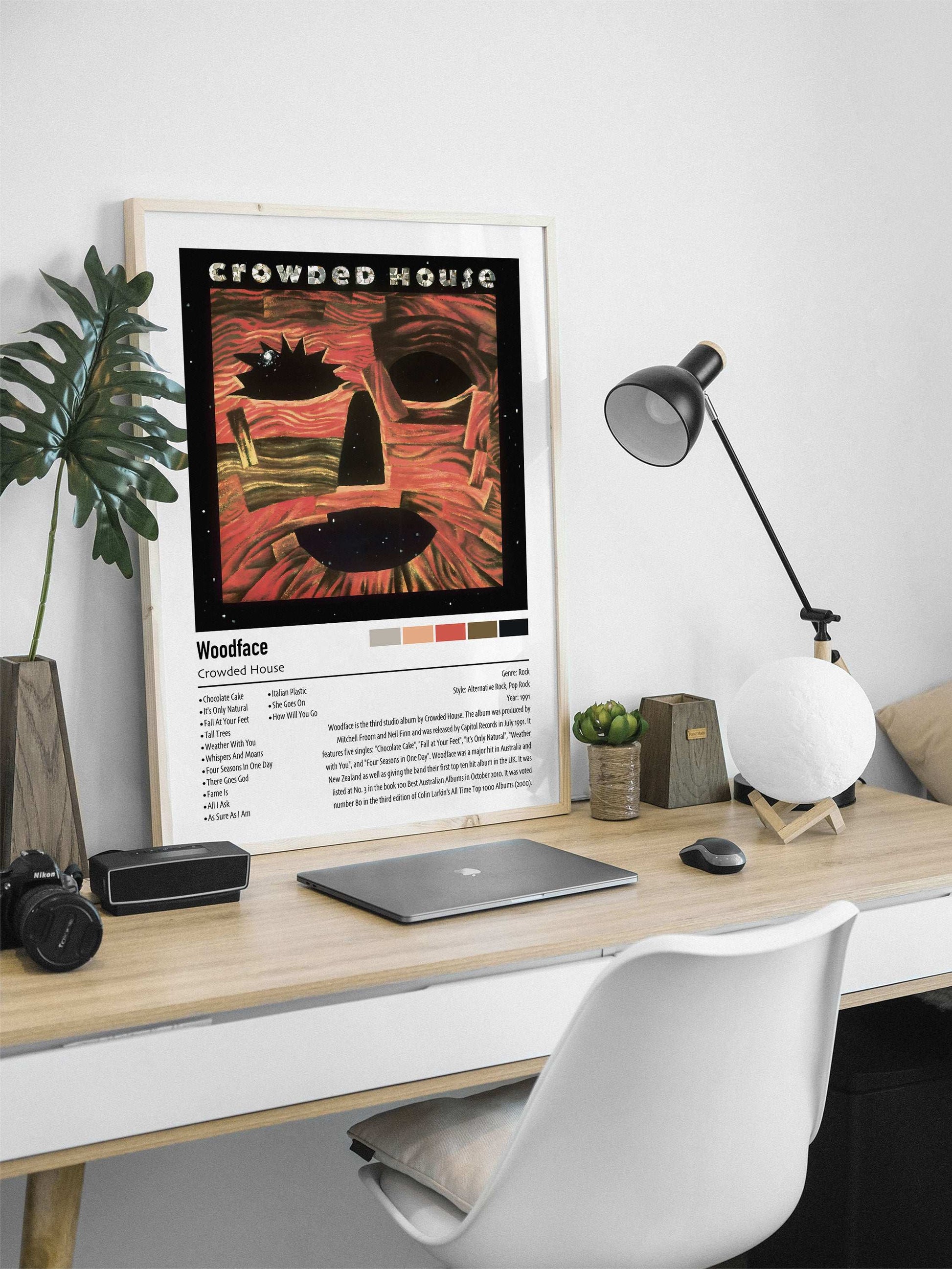 Crowded House | Woodface | Custom Album Cover Poster Print