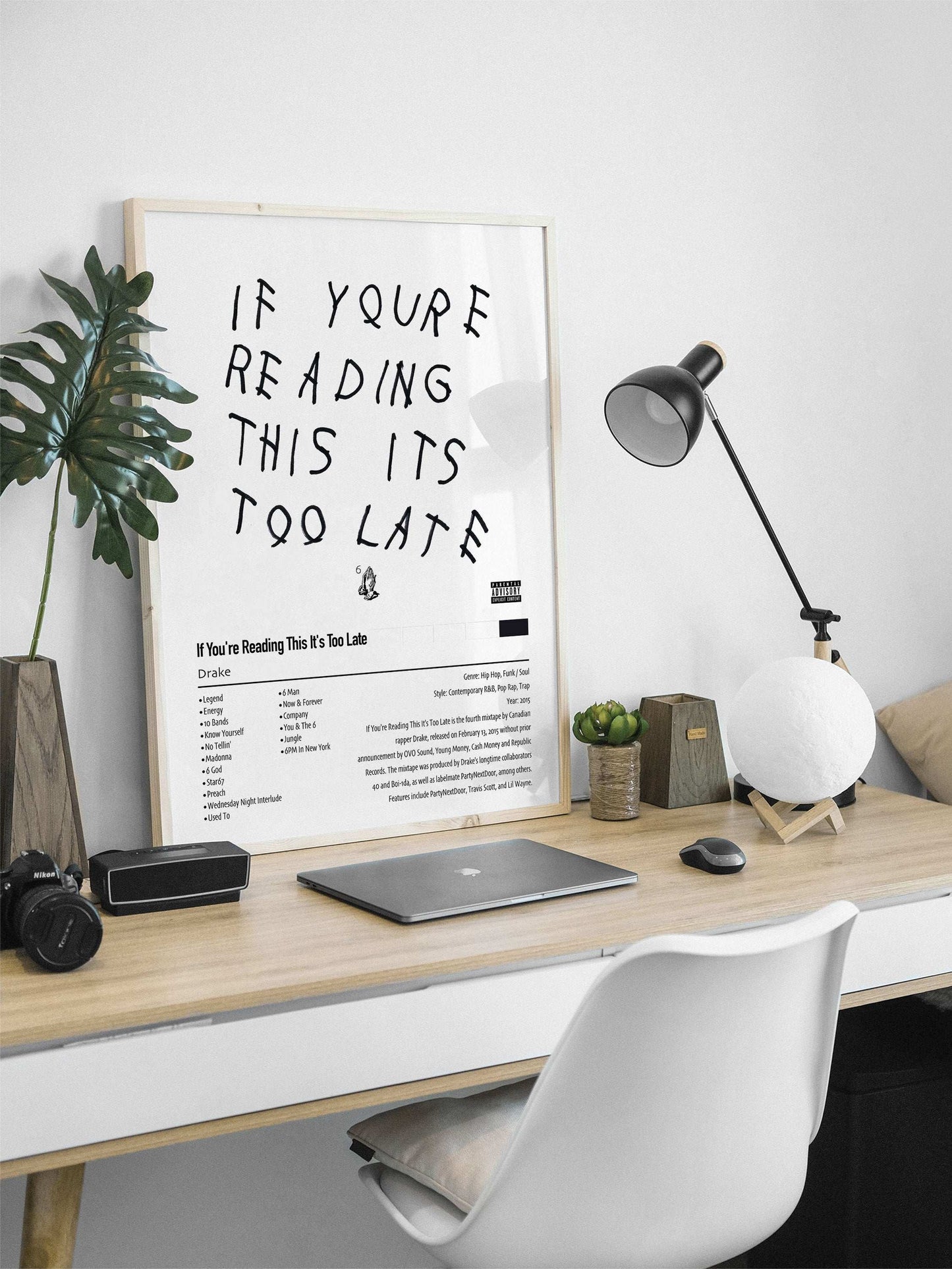 Drake | If You're Reading This It's Too Late | Custom Album Cover Poster Print