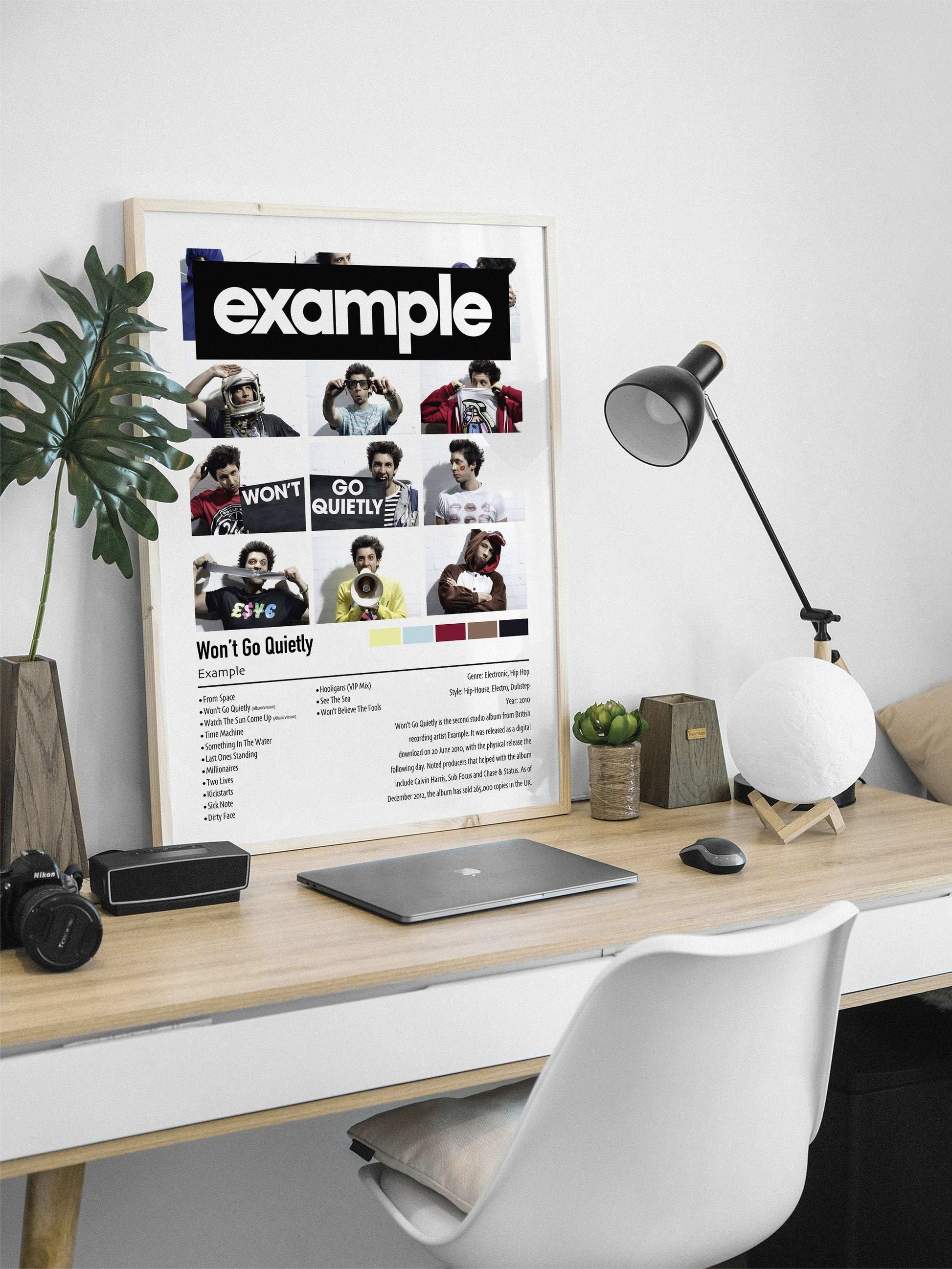 Example | Won't Go Quietly | Custom Album Cover Poster Print