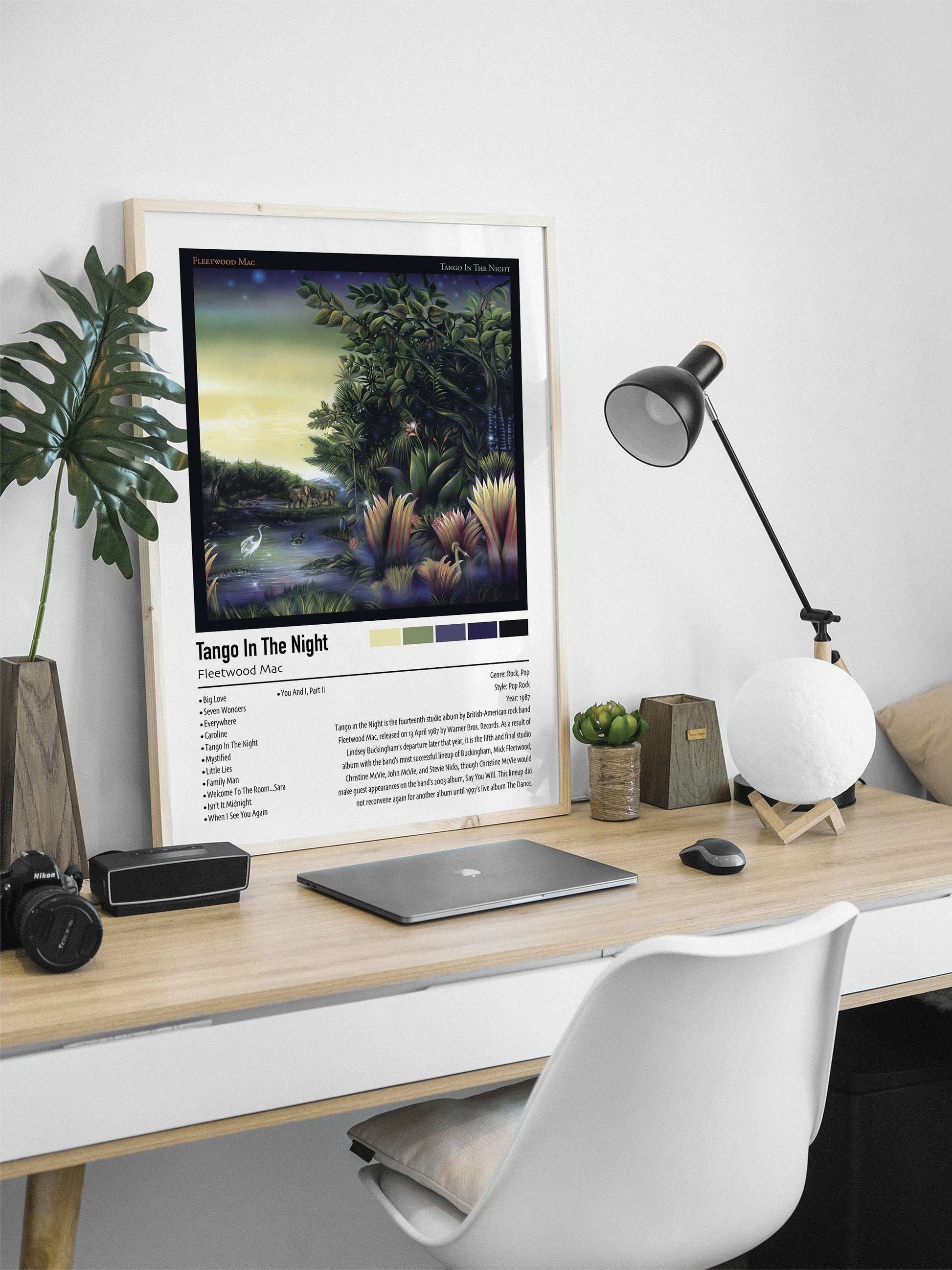 Fleetwood Mac | Tango In The Night | Custom Album Cover Poster Print