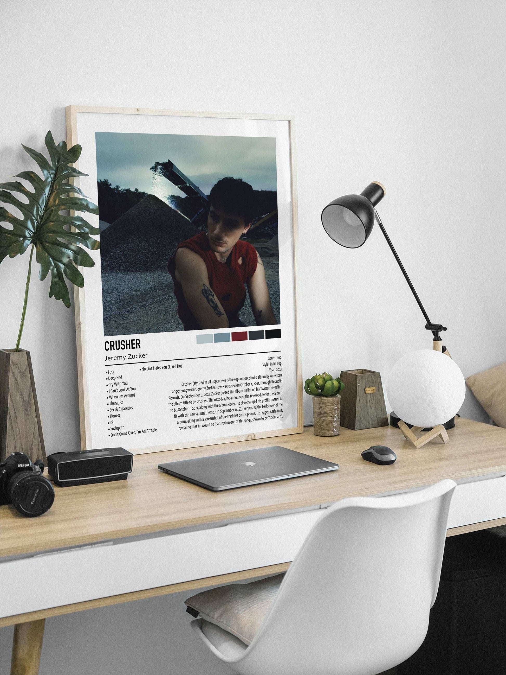 Jeremy Zucker | CRUSHER | Custom Album Cover Poster Print