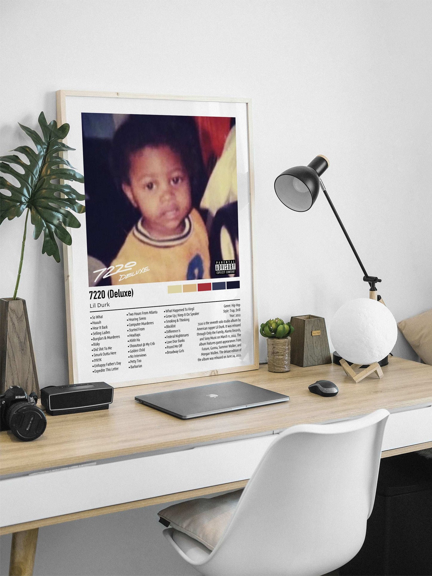 Lil Durk | 7220 (Deluxe) | Custom Album Cover Poster Print