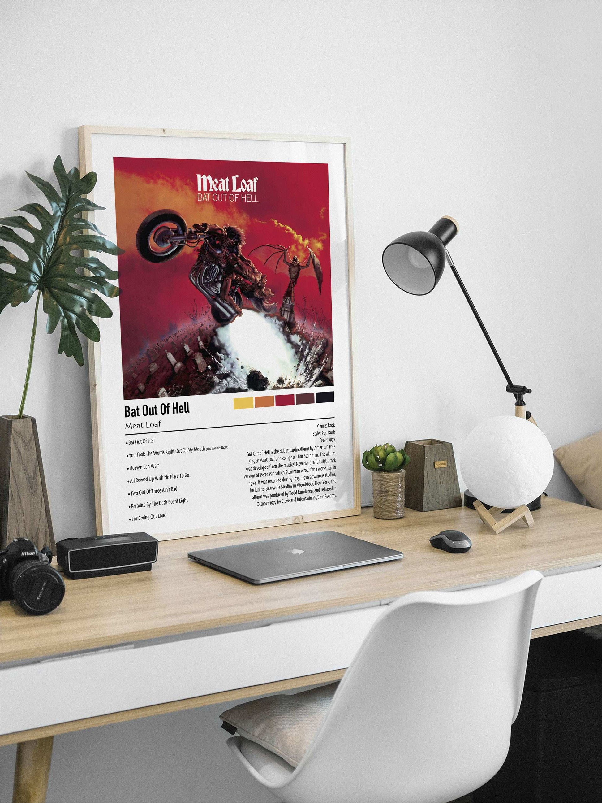 Meat Loaf | Bat Out of Hell | Custom Album Cover Poster Print