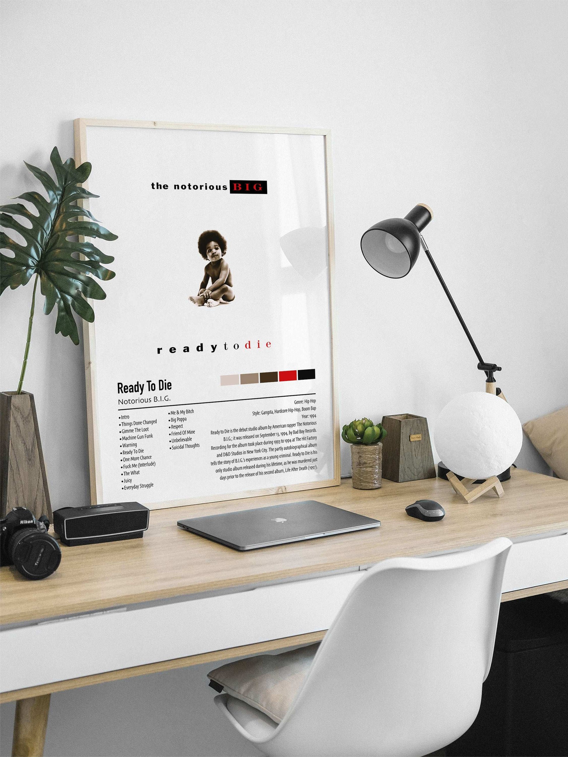 Notorious B.I.G. | Ready To Die | Custom Album Cover Poster Print