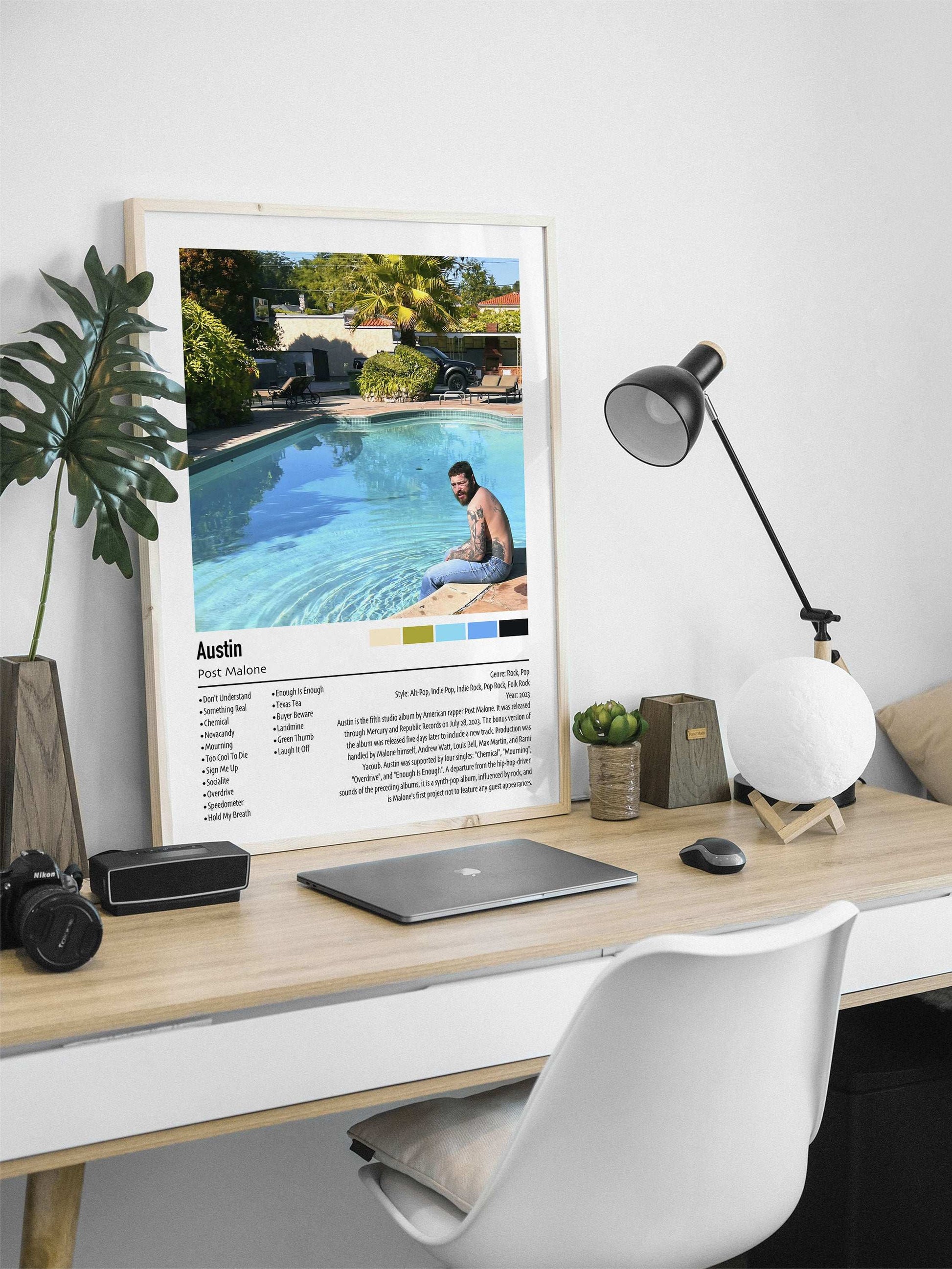 Post Malone | Austin | Custom Album Cover Poster Print