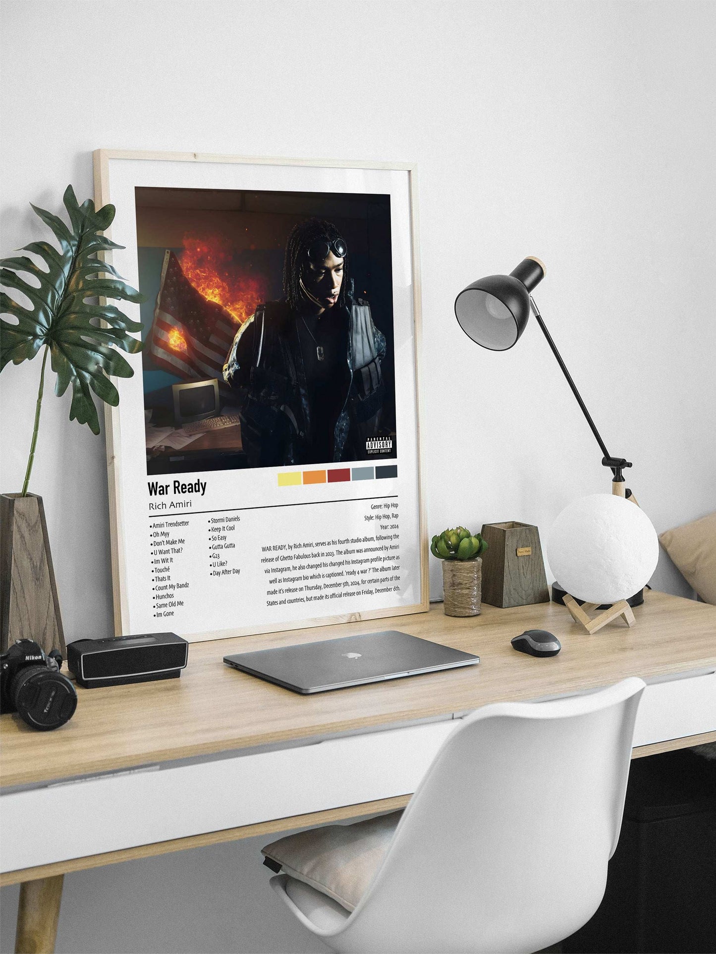 Rich Amiri | War Ready | Custom Album Cover Poster Print