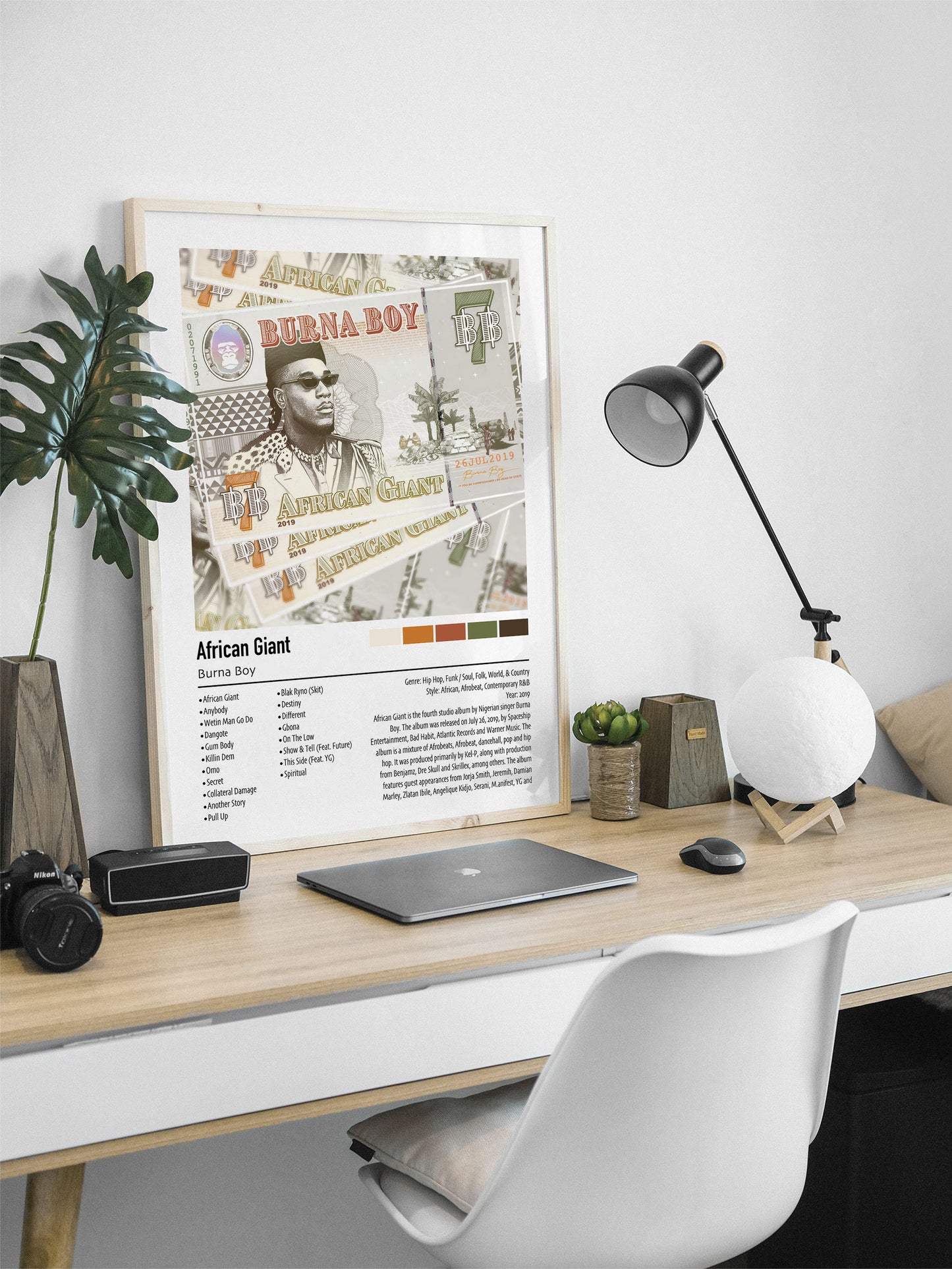 Burna Boy | African Giant | Custom Album Cover Poster Print