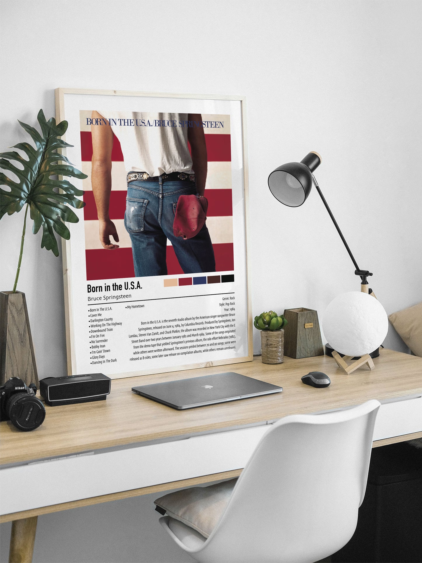 Bruce Springsteen | Born in the U.S.A | Custom Album Cover Poster Print