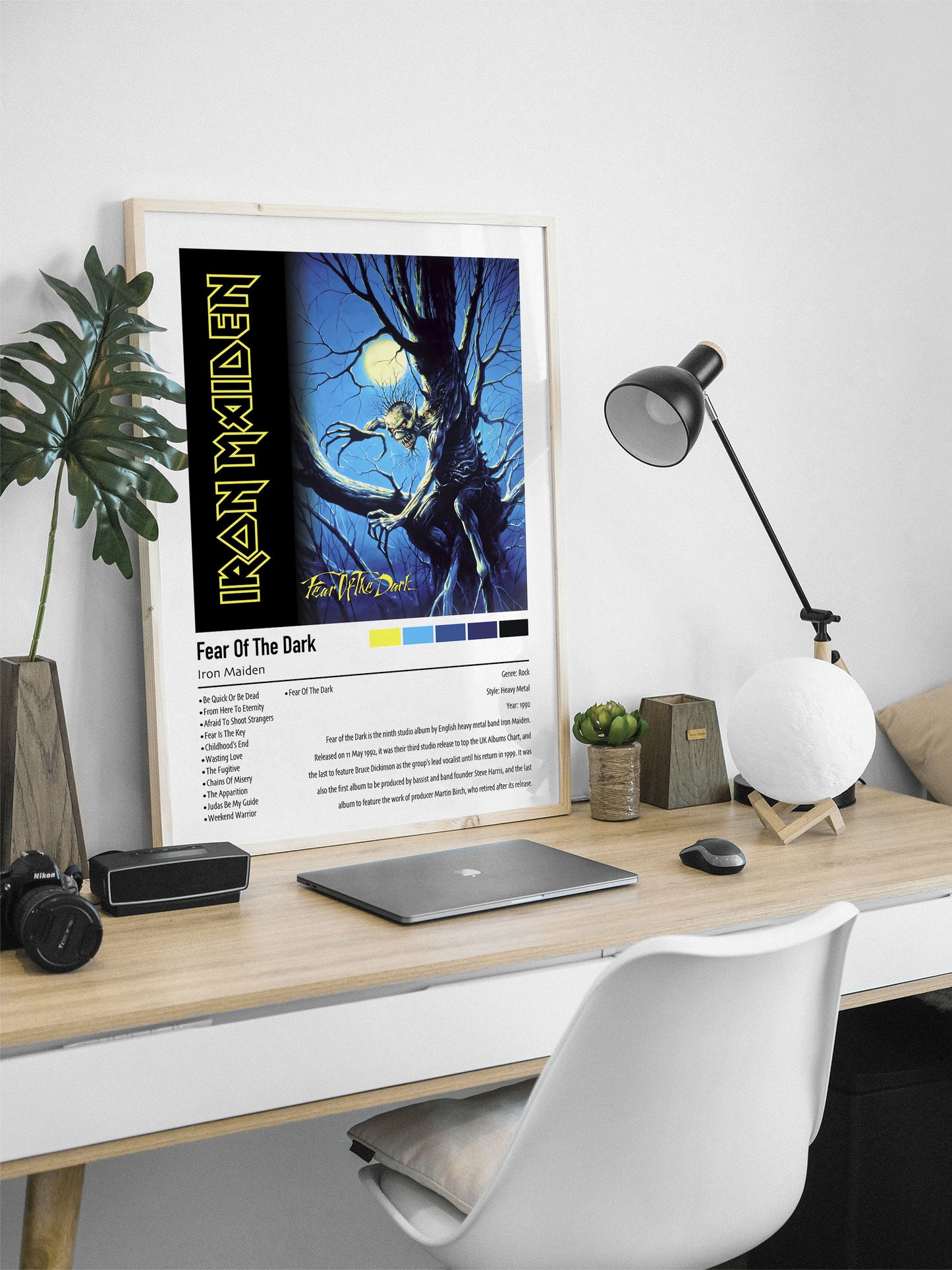 Iron Maiden | Fear Of The Dark | Custom Album Cover Poster Print