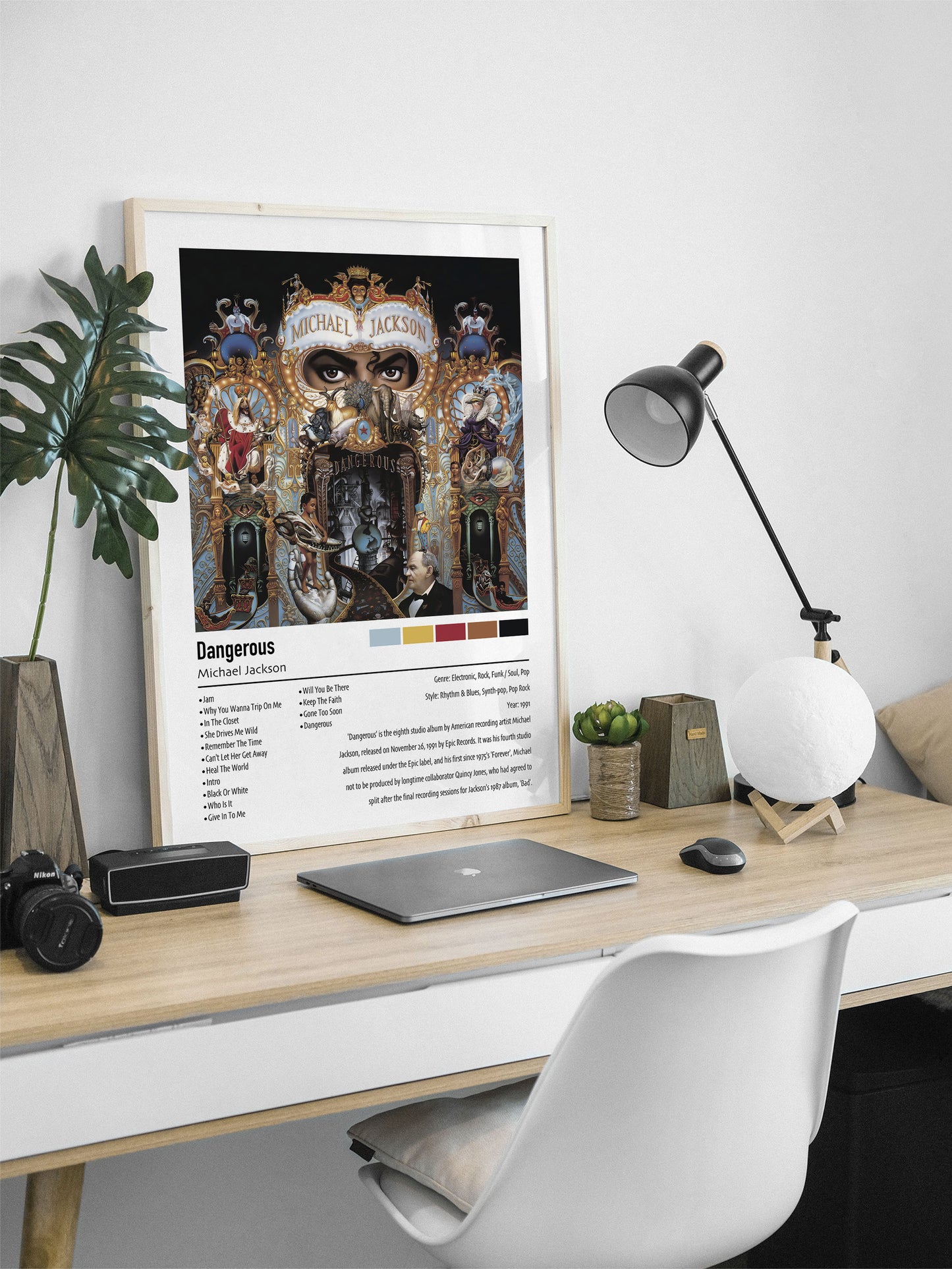 Michael Jackson | Dangerous | Custom Album Cover Poster Print