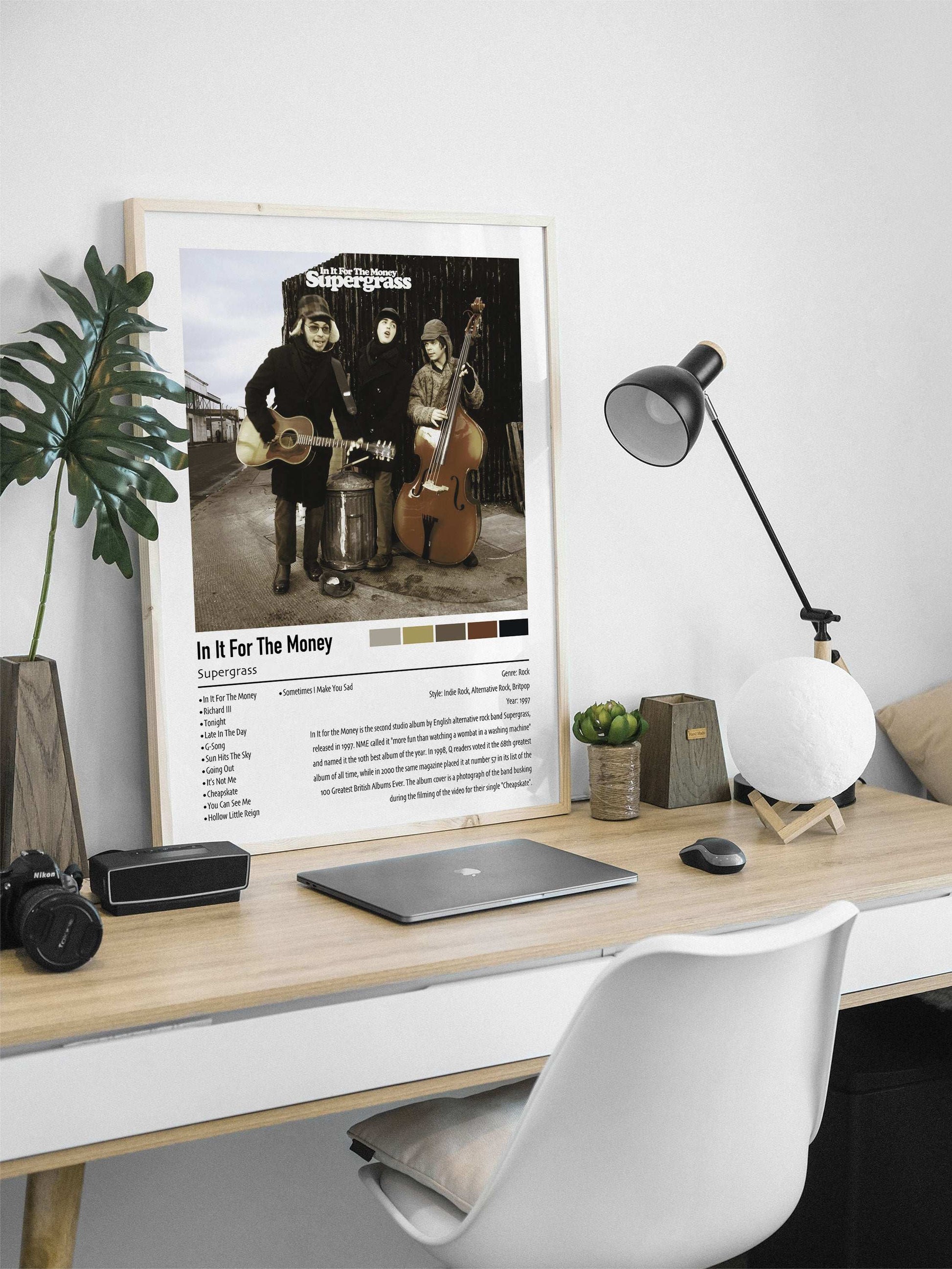 Supergrass | In It For The Money | Custom Album Cover Poster Print