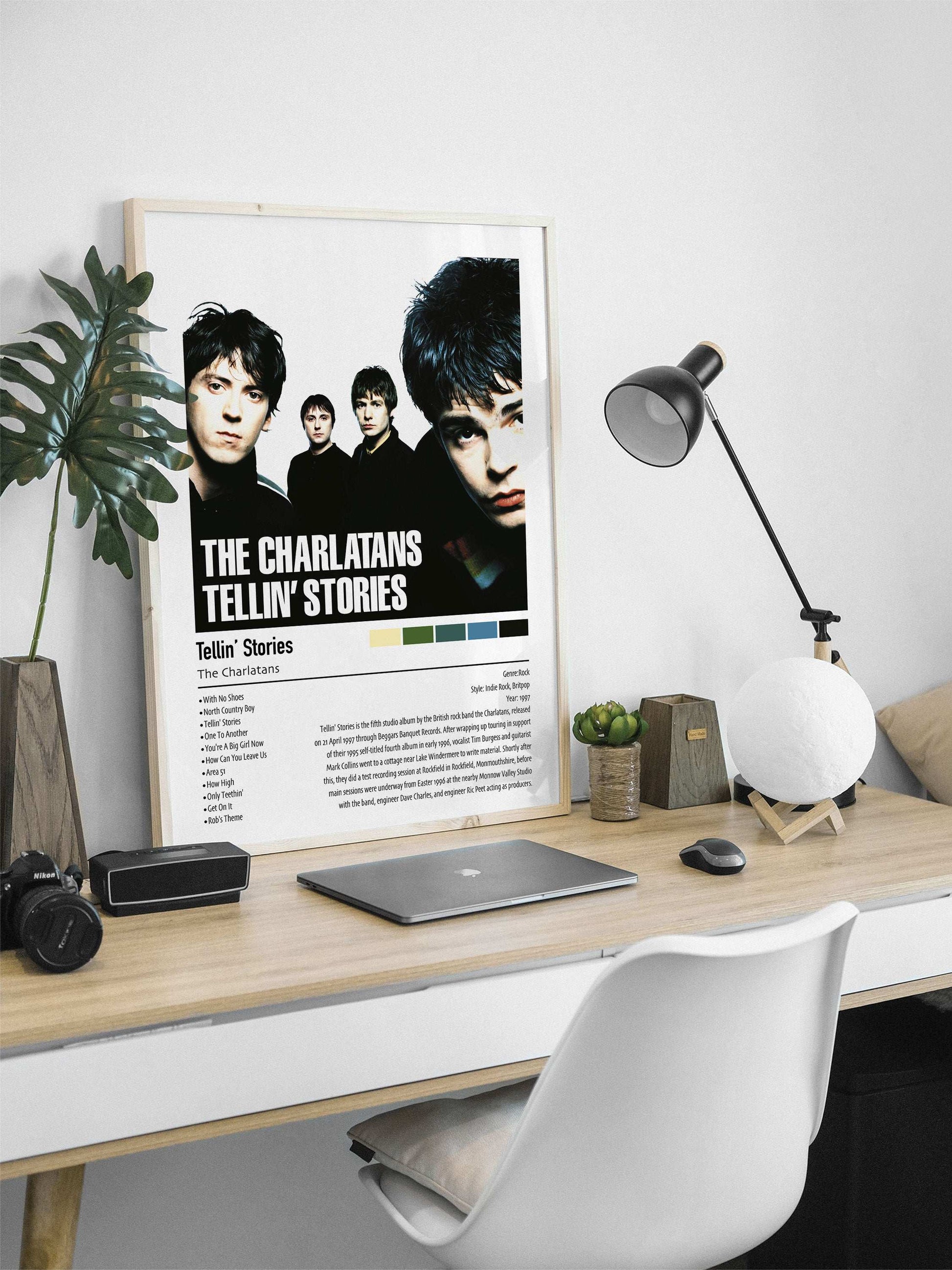 The Charlatans | Tellin' Stories | Custom Album Cover Poster Print