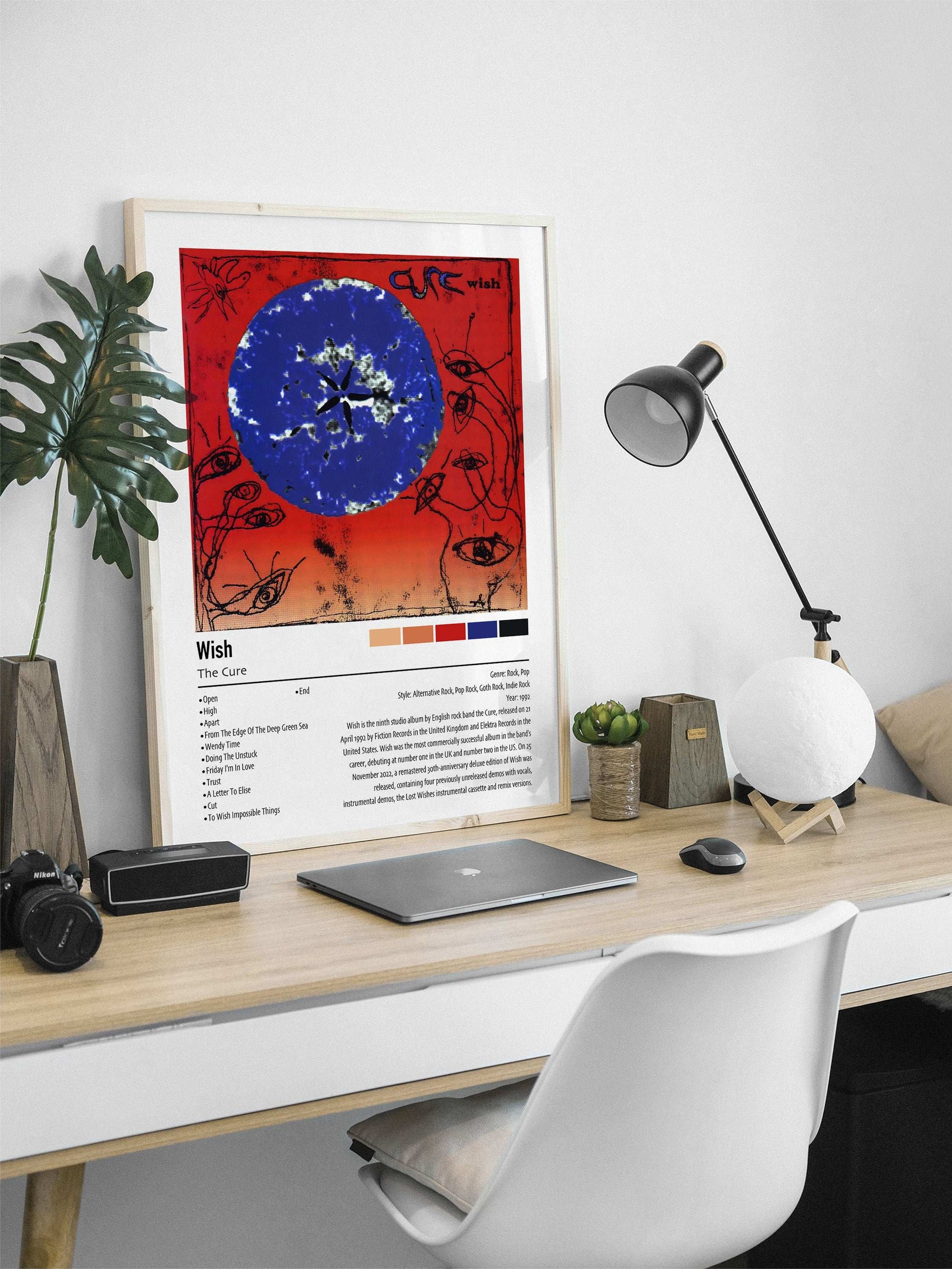 The Cure | Wish | Custom Album Cover Poster Print