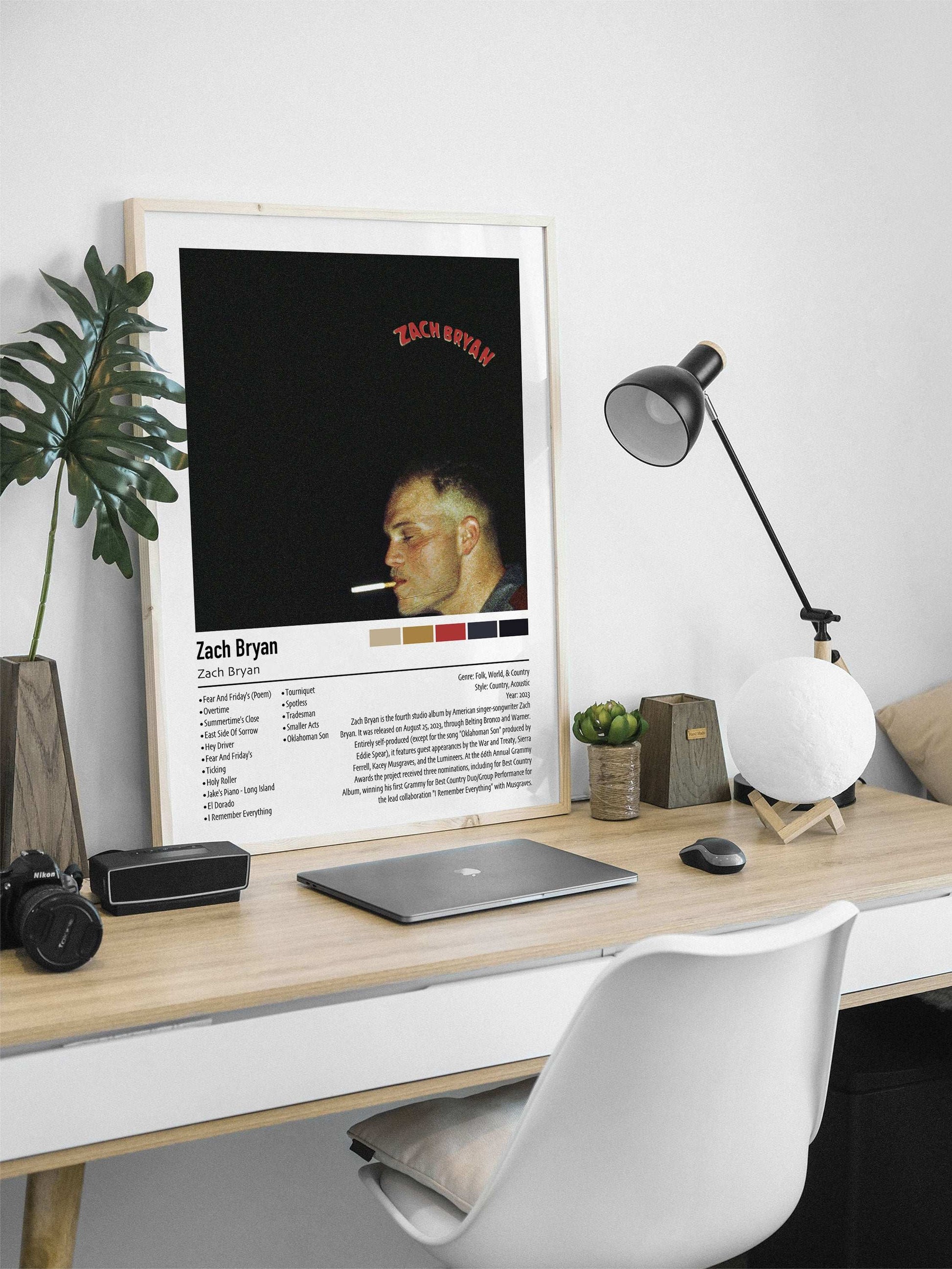 Zach Bryan | Zach Bryan | Custom Album Cover Poster Print