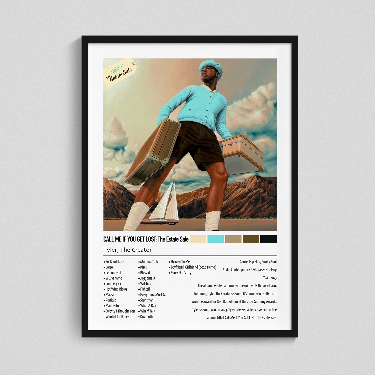 Tyler, The Creator | CALL ME IF YOU GET LOST: The Estate Sale | Custom Album Cover Poster Print