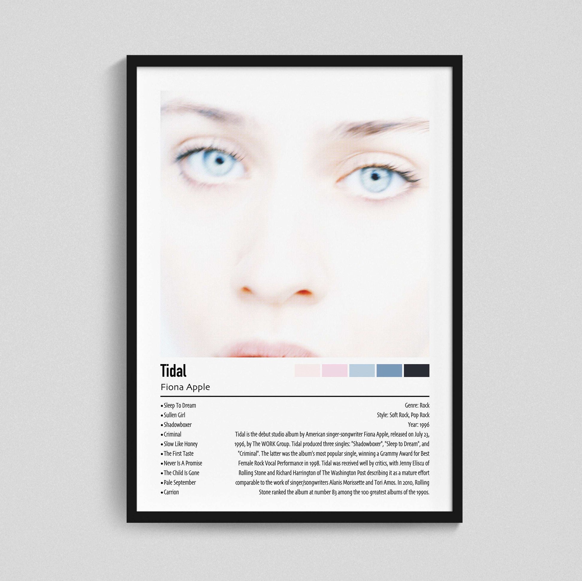 Fiona Apple | Tidal | Custom Album Cover Poster Print